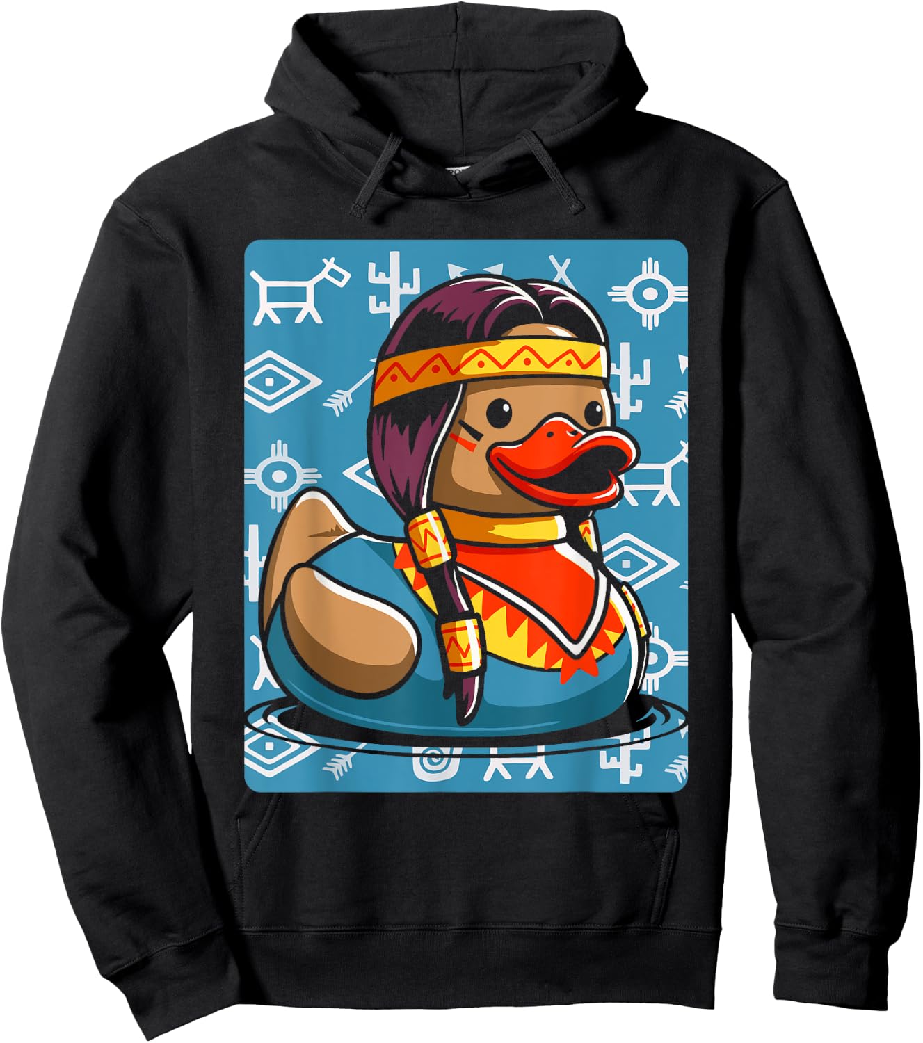 Native American Duck Hoodie - Hoodie | Black