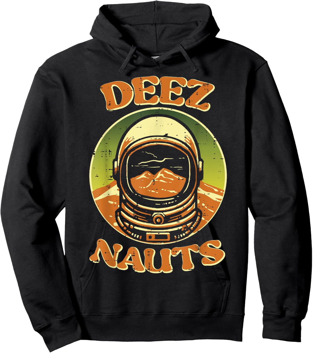 Astronaut Deez Nauts Nuts Funny Space Meme Men Kids Women Hoodie - Hoodie | Black