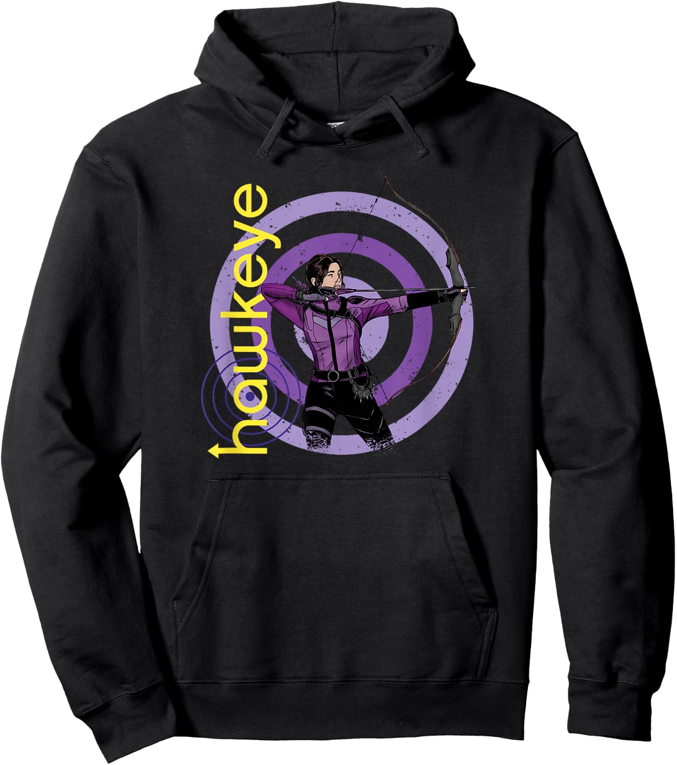 Marvel Hawkeye Kate Bishop On Target Hoodie - Hoodie | Black