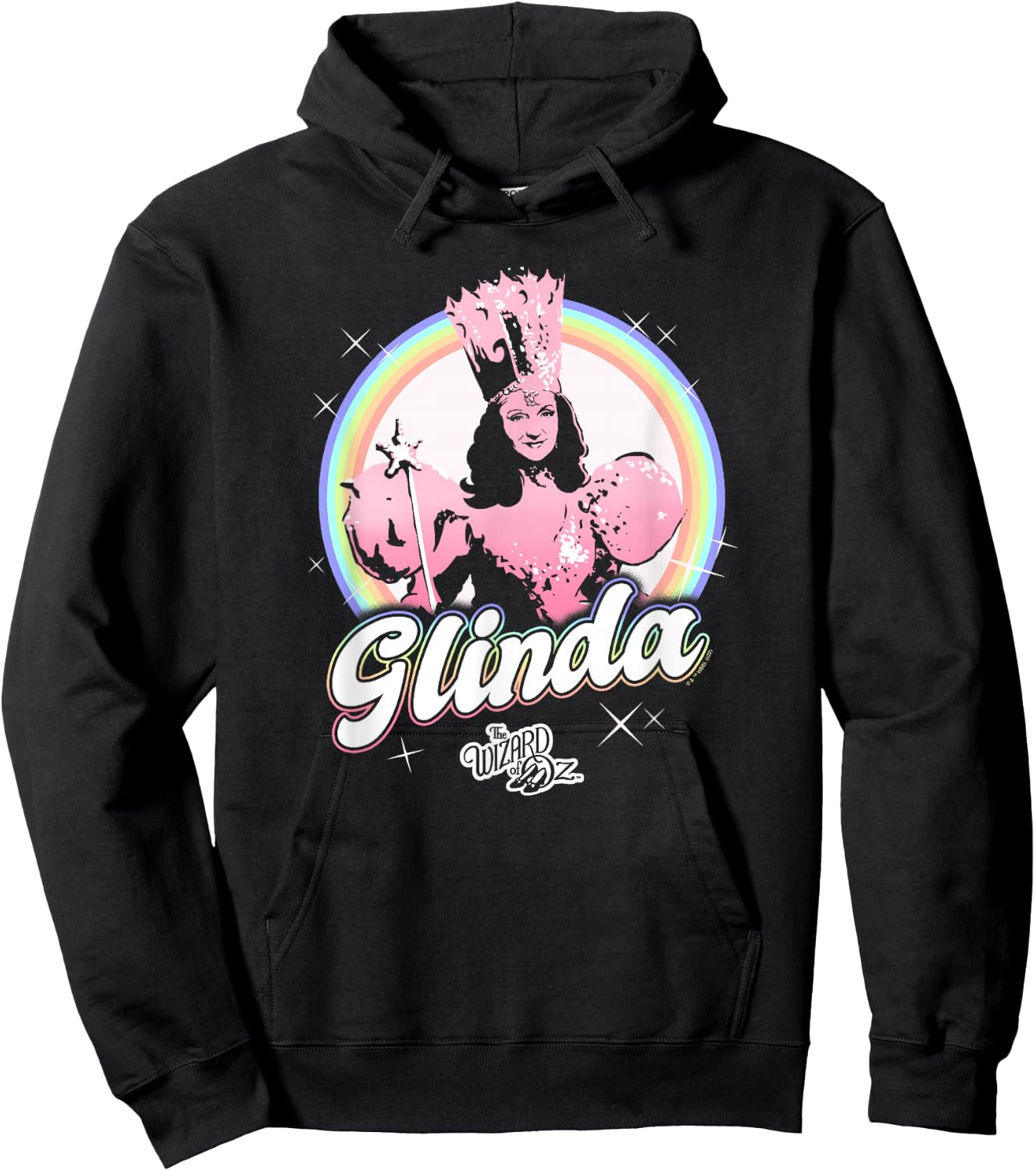 The Wizard of Oz Pride Glinda Rainbow Poster Hoodie - Hoodie | Black