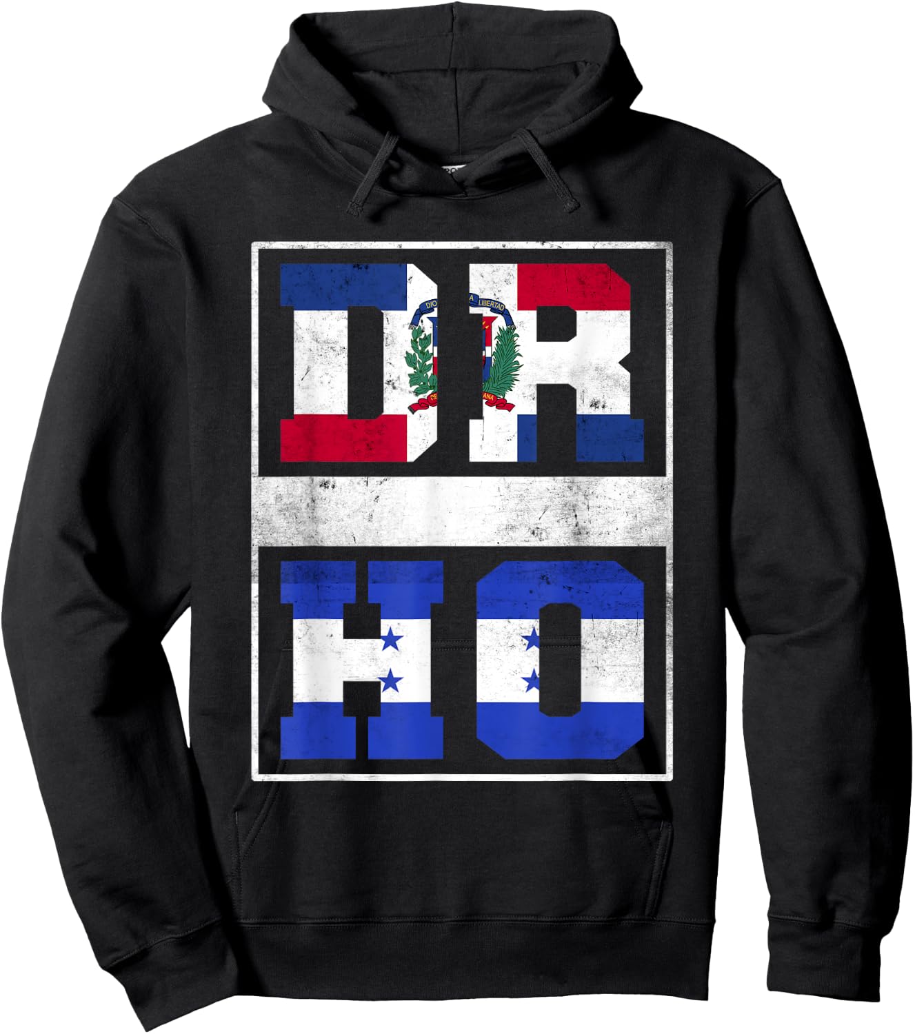 Dominican Republic and Honduras Mix Dominicana Honduran Hoodie - Hoodie | Black