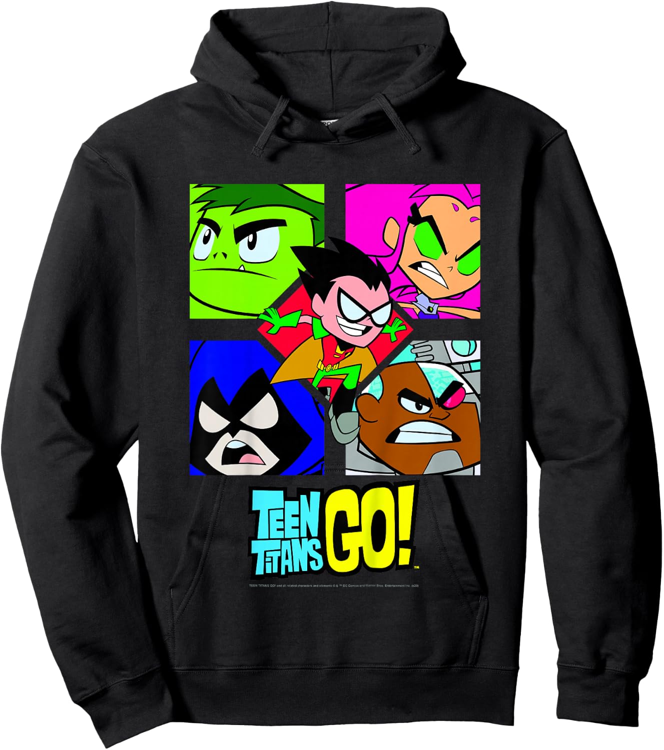 Kids DC Comics Teen Titans Go! Group Shot Box Up Hoodie - Hoodie | Black