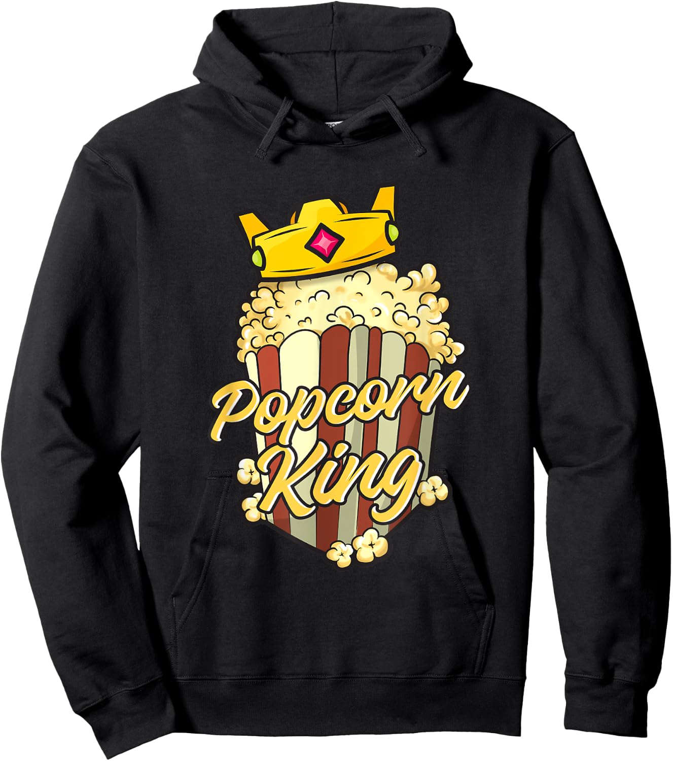 Popcorn King Hoodie - Hoodie | Black