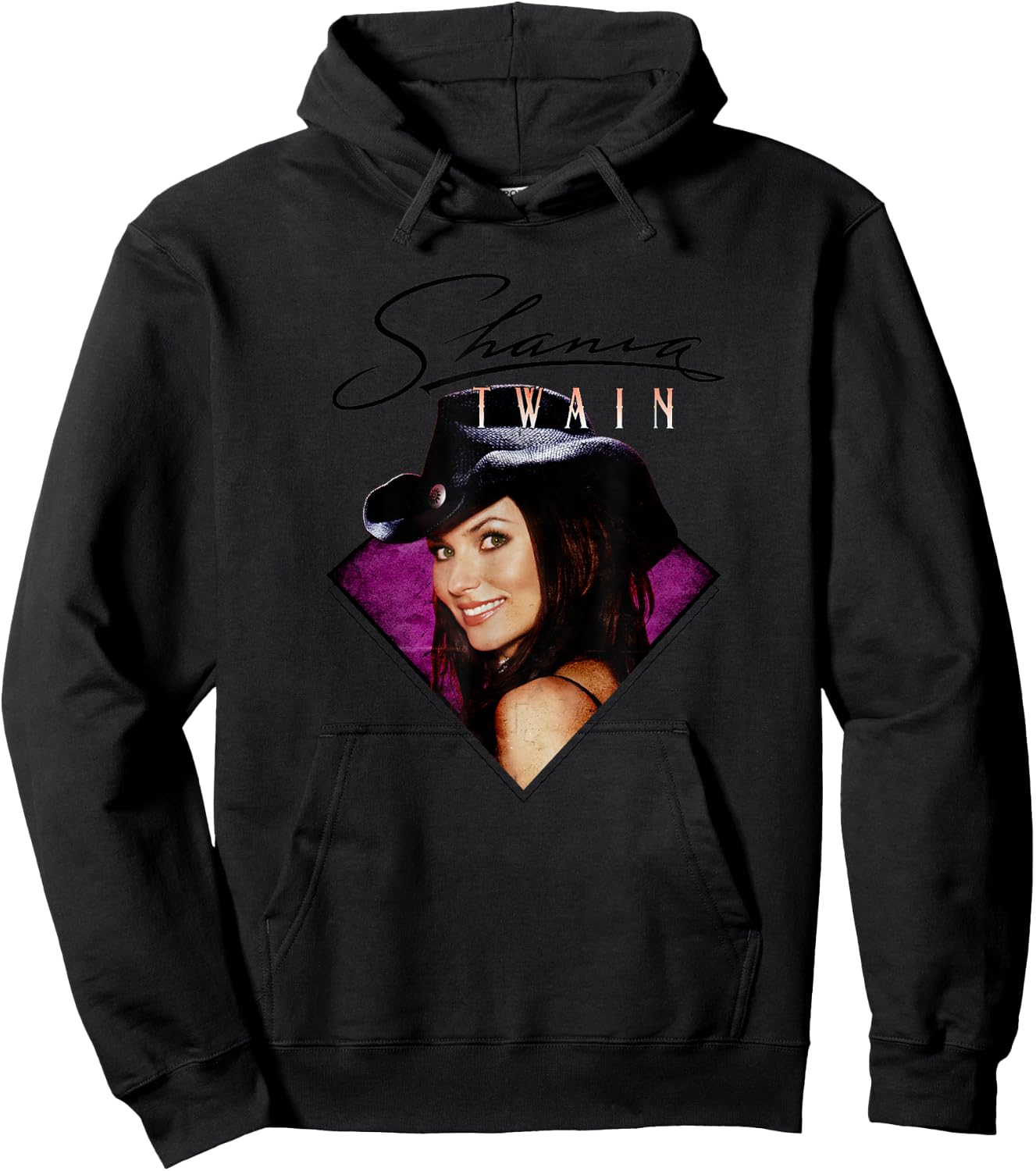 Official Shania Twain Purple Photo Hoodie - Hoodie | Black