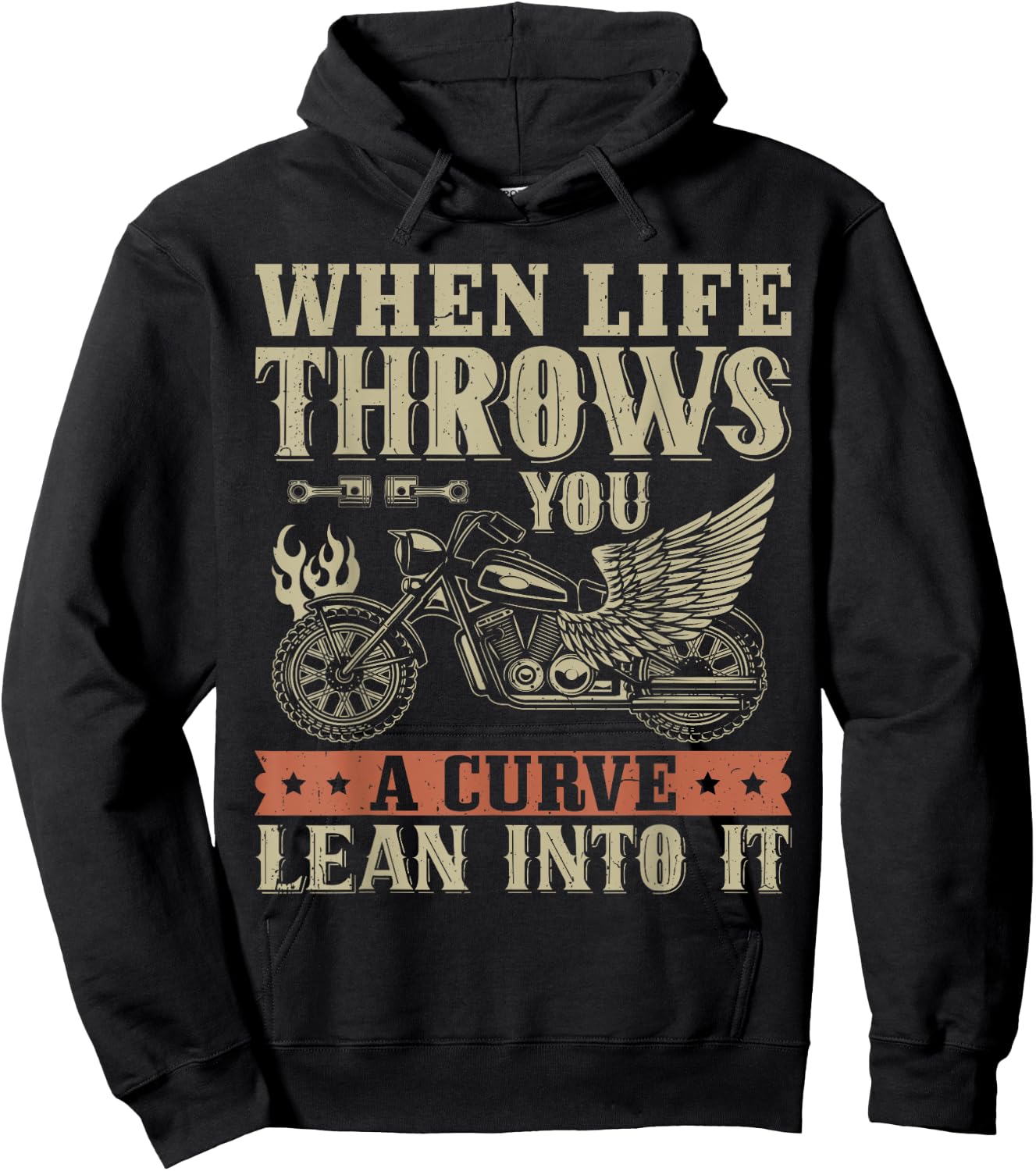 Funny Biker Art Women Motorcycle Motorbike Rider Hoodie - Hoodie | Black