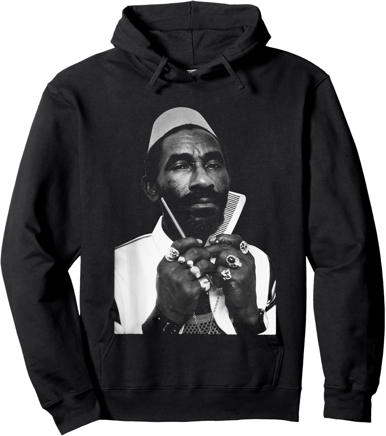 Lee Scratch Perry Live At Hacienda By Stephen Wright Hoodie - Hoodie | Black