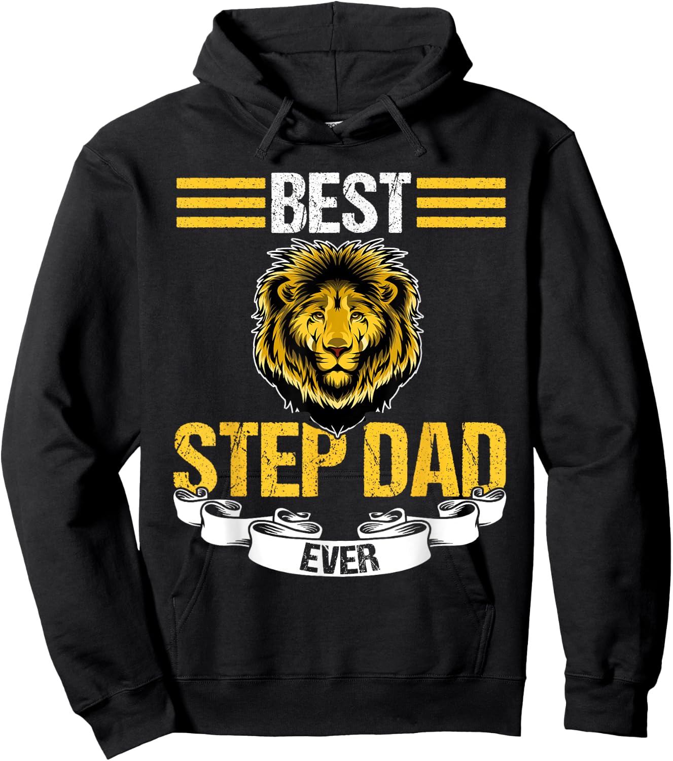 Best Step Dad Ever Stepfather Hoodie - Hoodie | Black