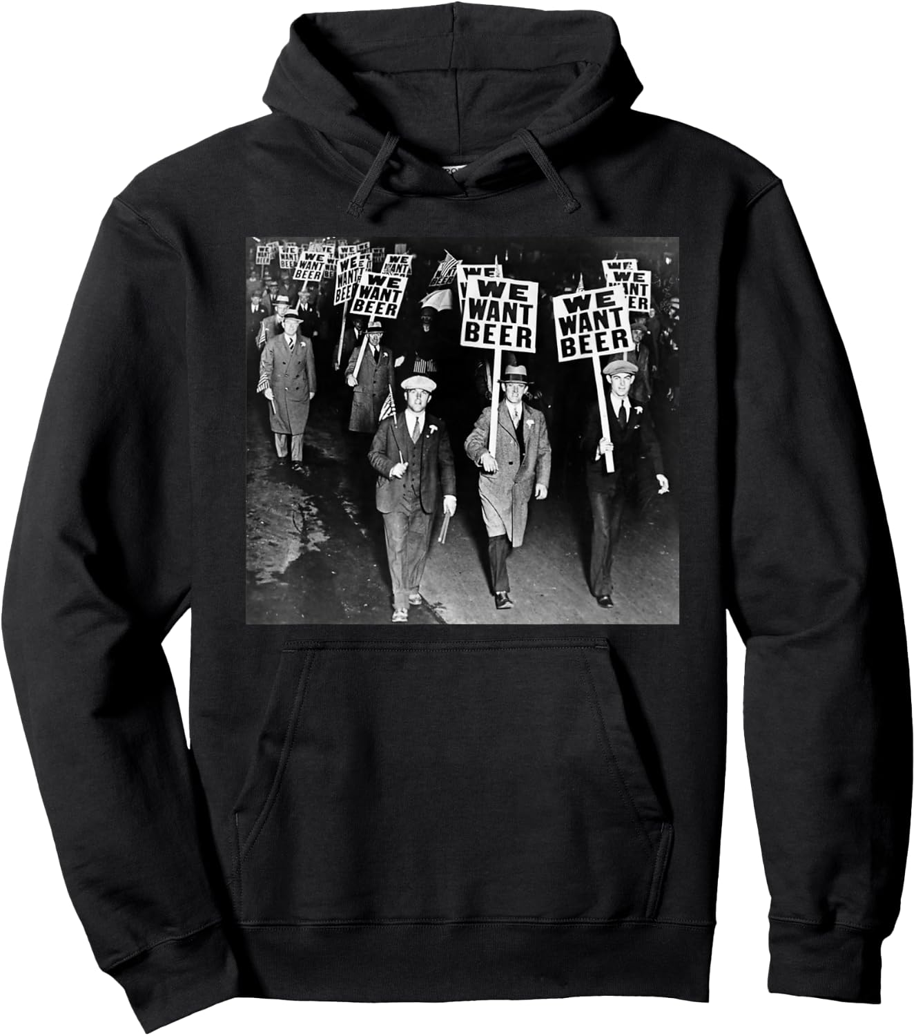We Want Beer Prohibition Hoodie - Hoodie | Black