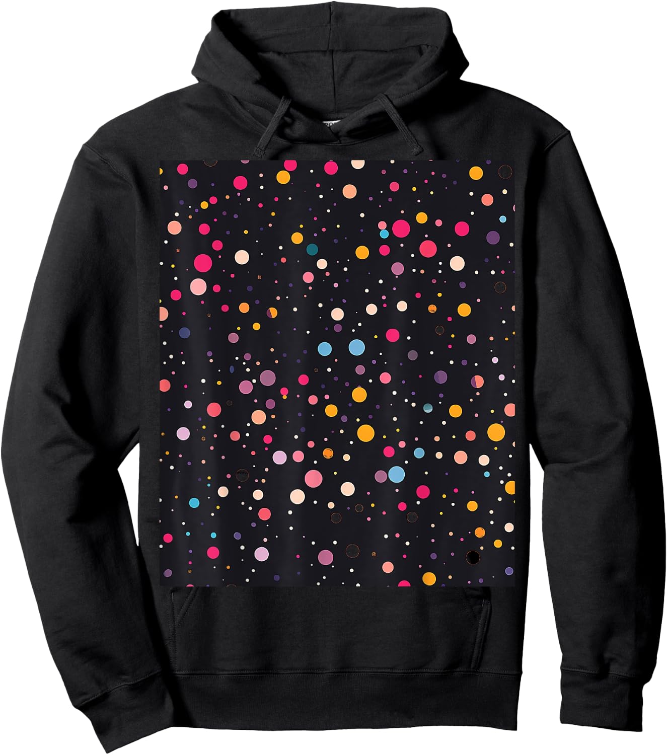 Polka Dots Hoodie - Hoodie | Black