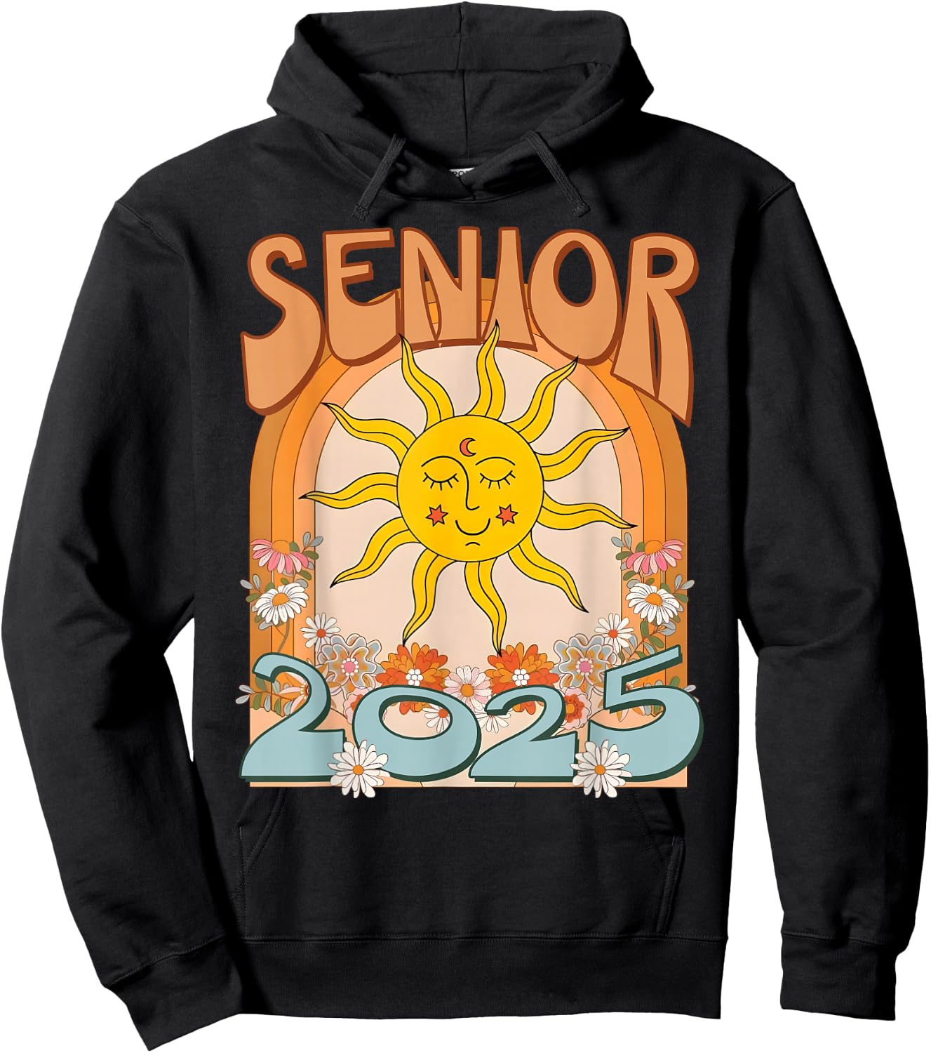 Senior 2025 Class of 2025 Seniors Graduation 2025 Funny Hoodie - Hoodie | Black