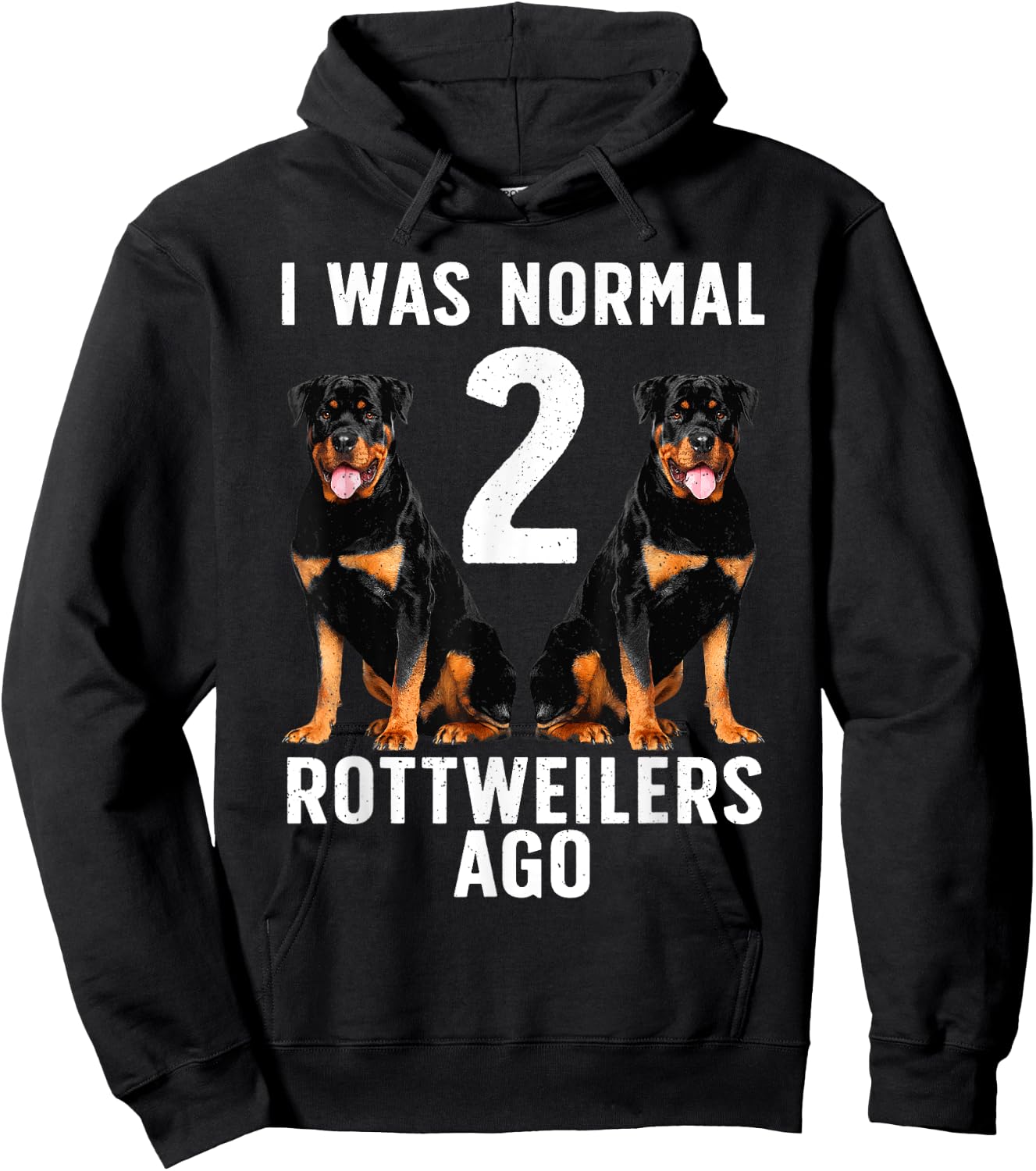Funny Rottweiler Design Women Kids Rottweiler Lovers Hoodie - Hoodie | Black