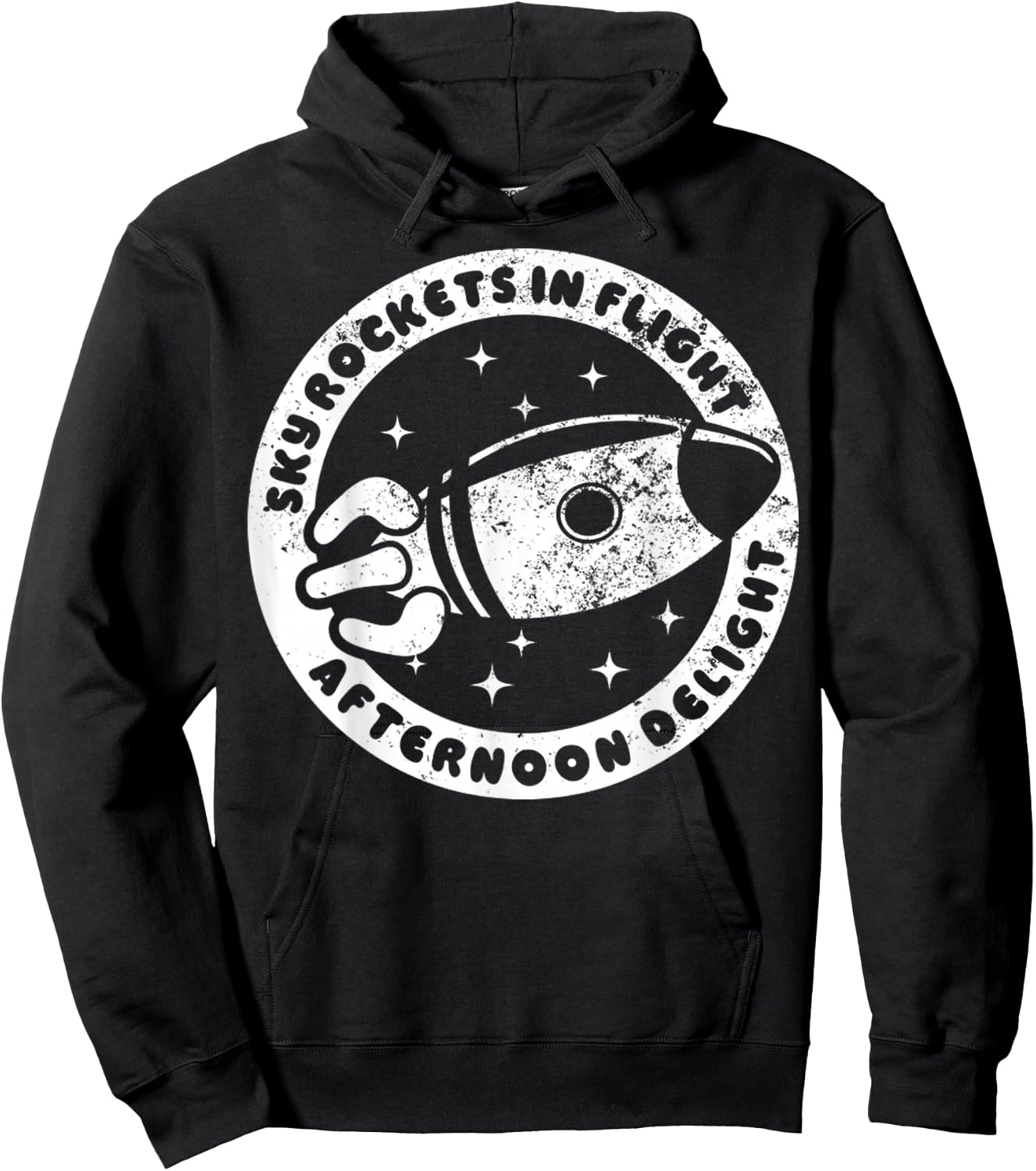 Vintage Sky Rockets In Flight Afternoon Delight Hoodie - Hoodie | Black