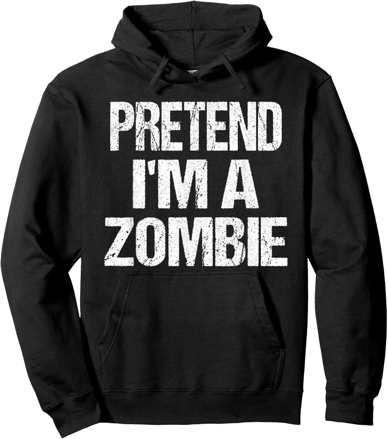 Funny Pretend I'm A Zombie Halloween Costume Hoodie - Hoodie | Black