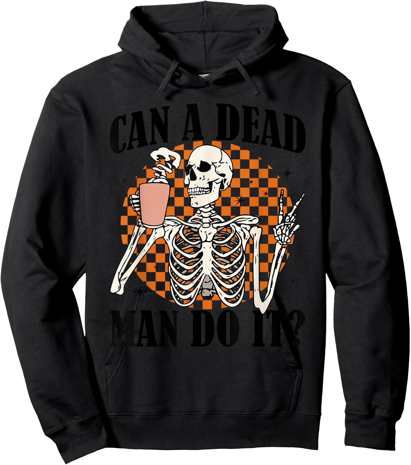 Can Dead Man Do It ABA Behavior Analyze Skeleton Halloween Hoodie - Hoodie | Black
