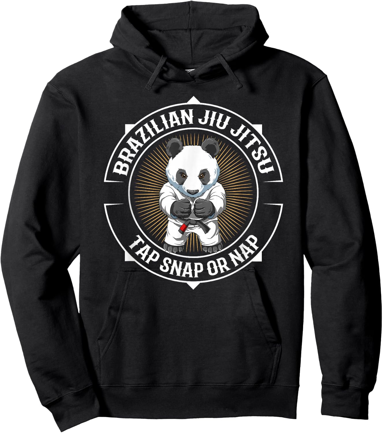 Jiu Jitsu Baby Panda in Gi - BJJ and Grappling Hoodie - Hoodie | Black
