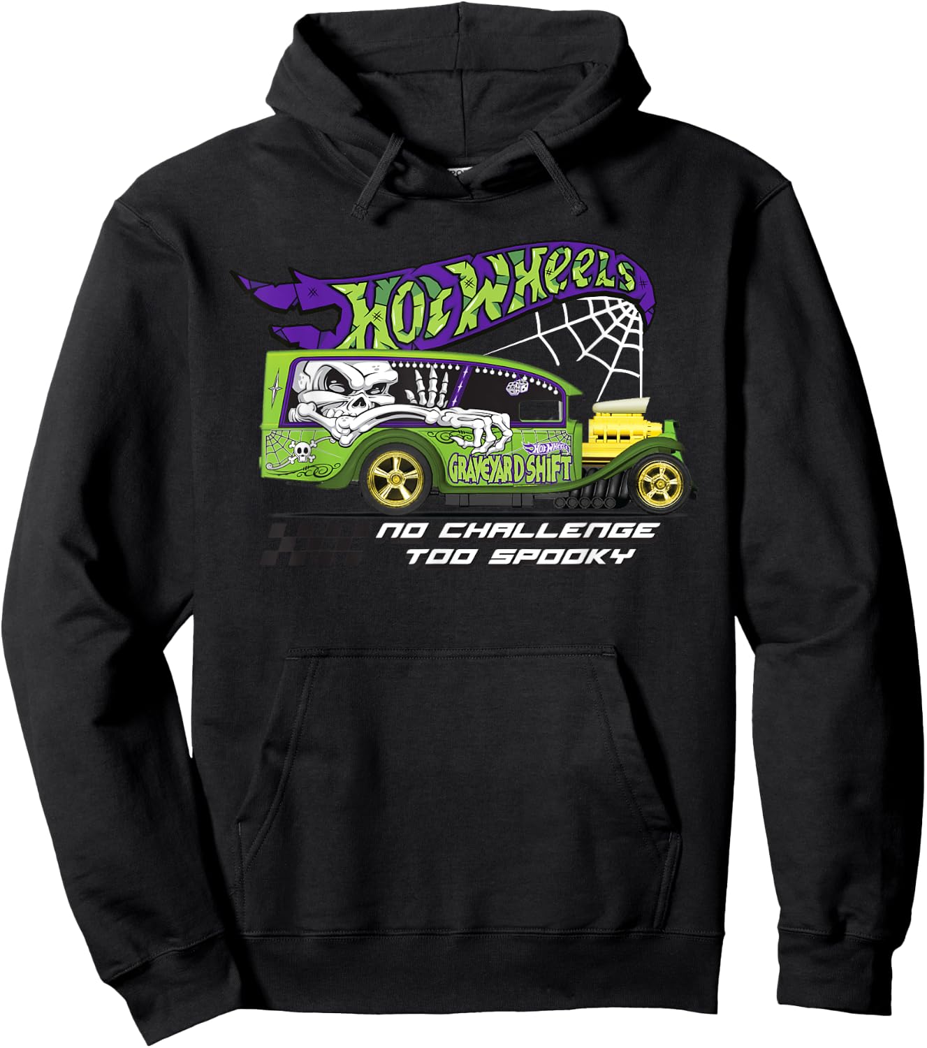 Hot Wheels - No Challenge Too Spooky Hoodie - Hoodie | Black