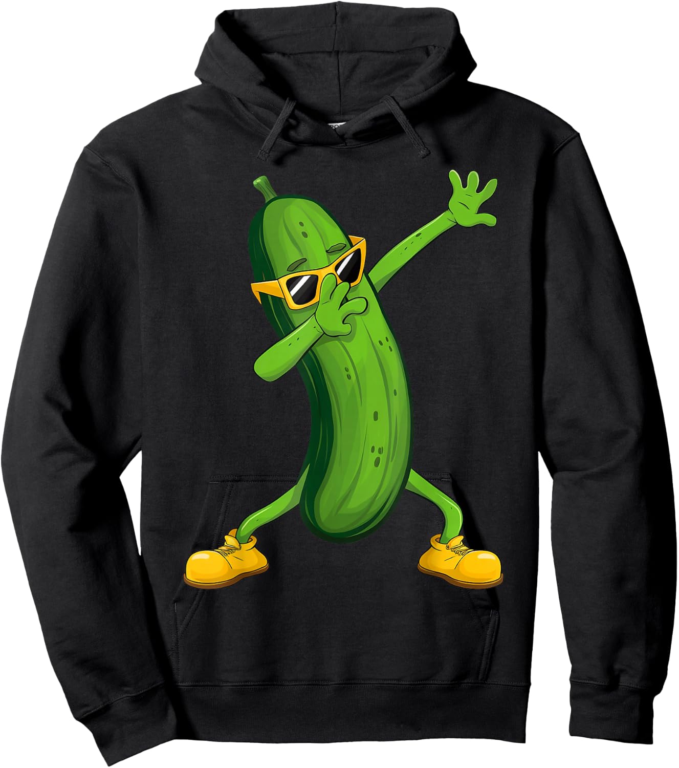 Dabbing Cucumber Dab Dance Pickle Gifts Kids Hoodie - Hoodie | Black