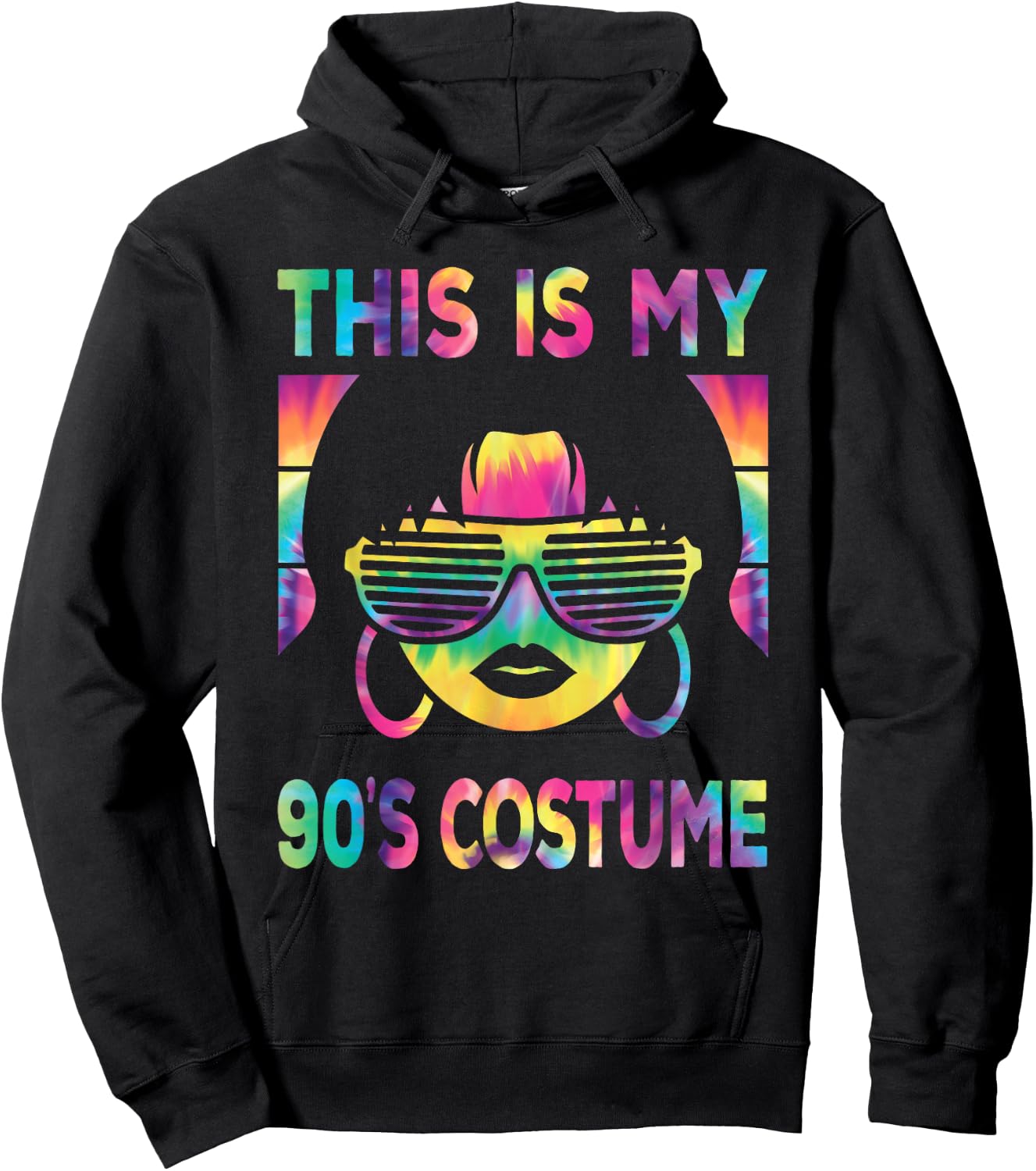 This Is My 90's Costume Women 1990s 90s Outfit Disco Party Hoodie - Hoodie | Black