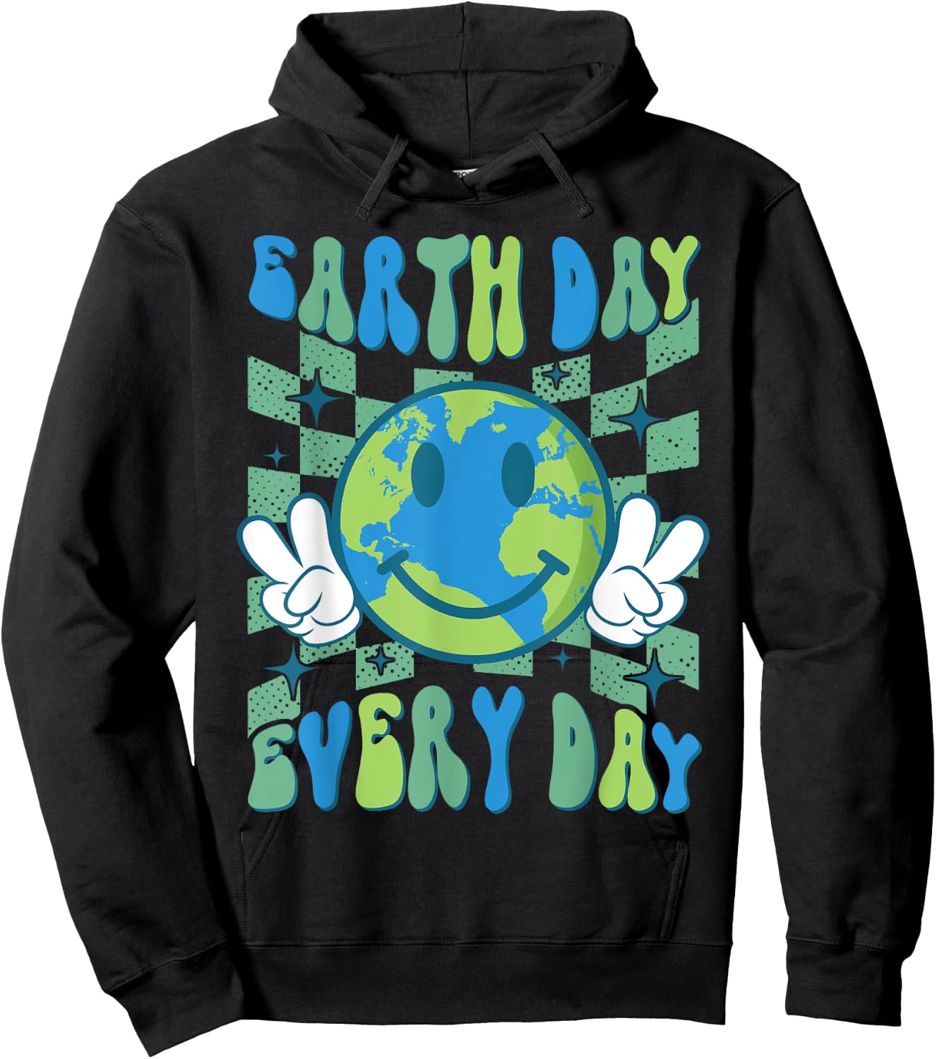 Earth Day Everyday Earth Day 2024 shirt Women Kids Hoodie - Hoodie | Black
