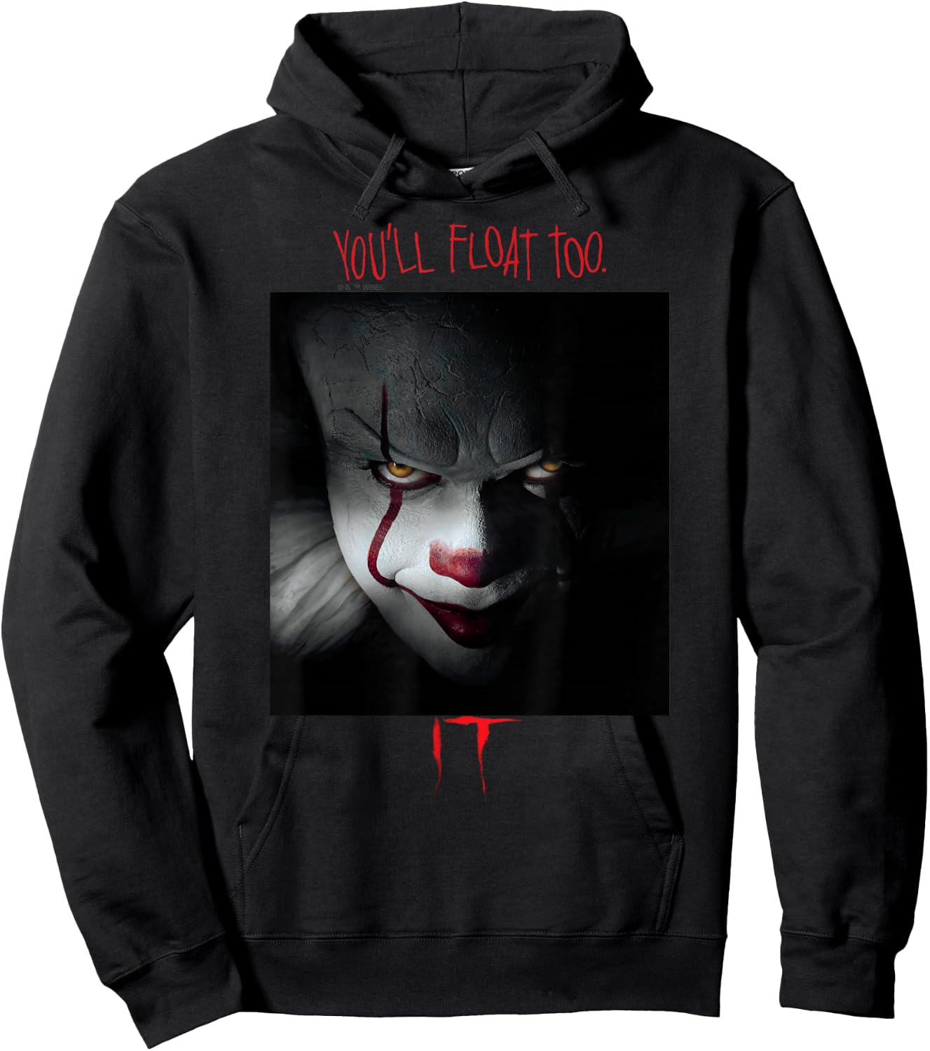 IT Films/TV Series - Pennywise You'll Float Too Hoodie - Hoodie | Black