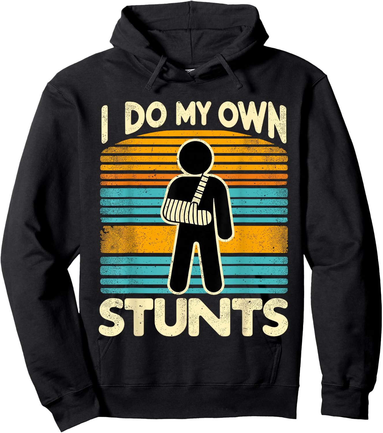 I Do My Own Stunts Hoodie - Hoodie | Black