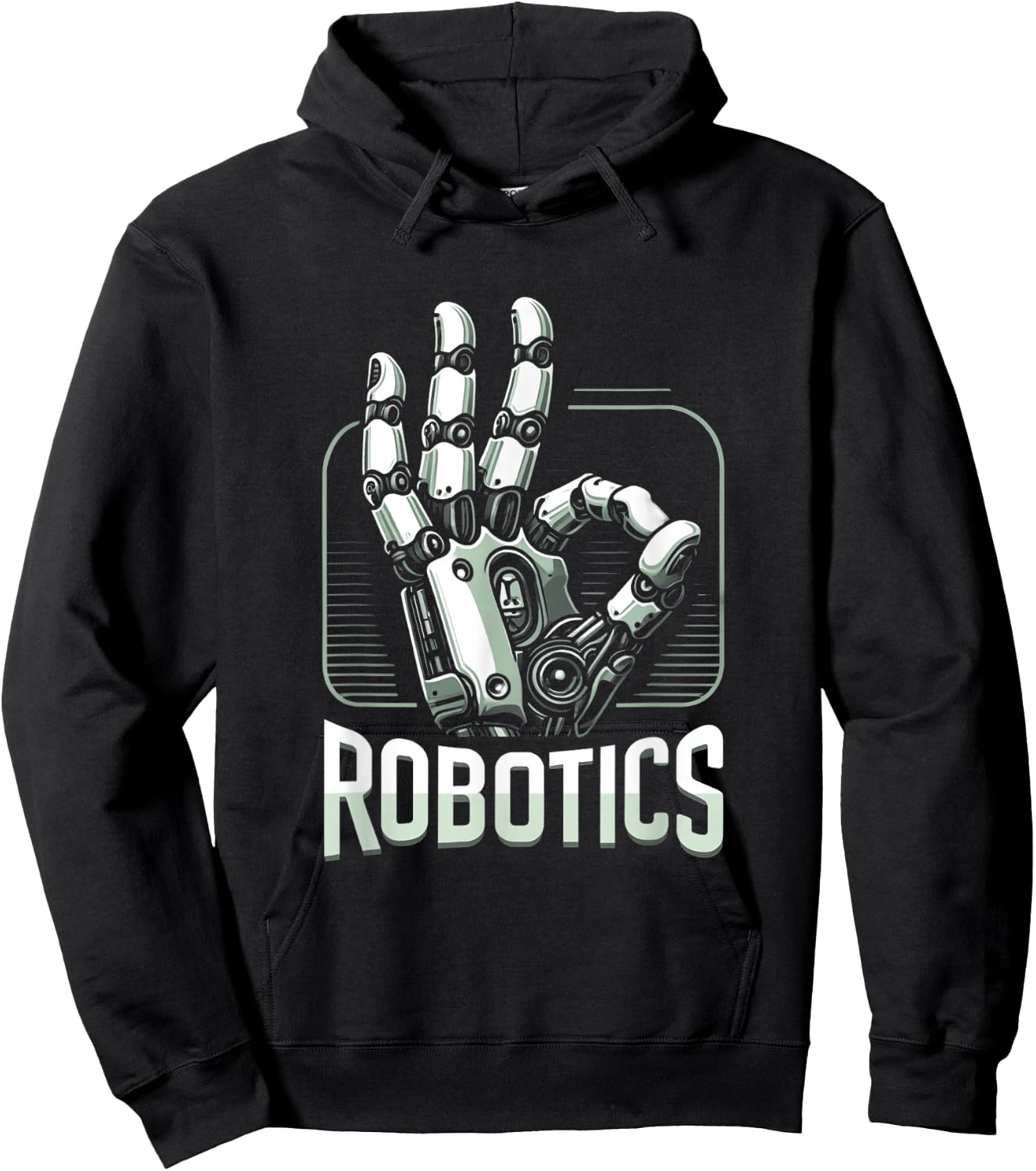 Futuristic Robotic Hand Design Robotics Engineering Hoodie - Hoodie | Black