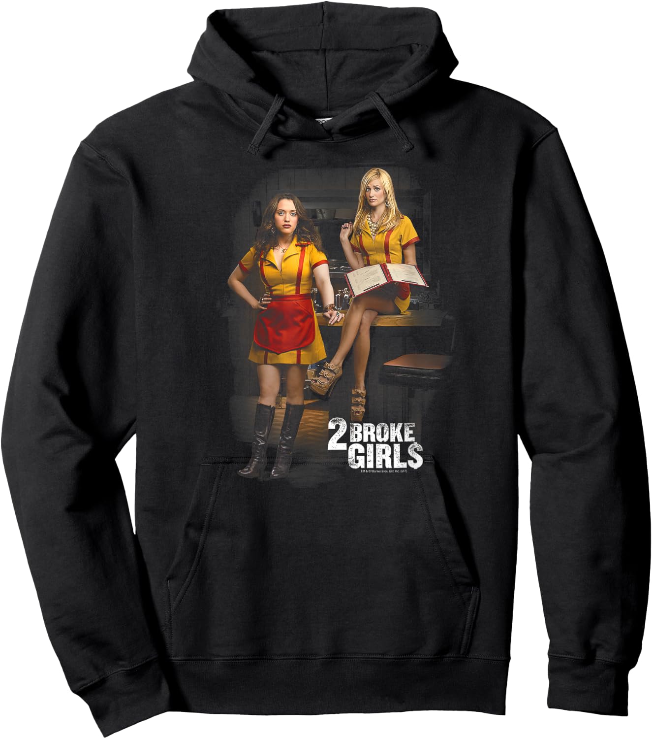 2 Broke Girls Max & Caroline Hoodie - Hoodie | Black