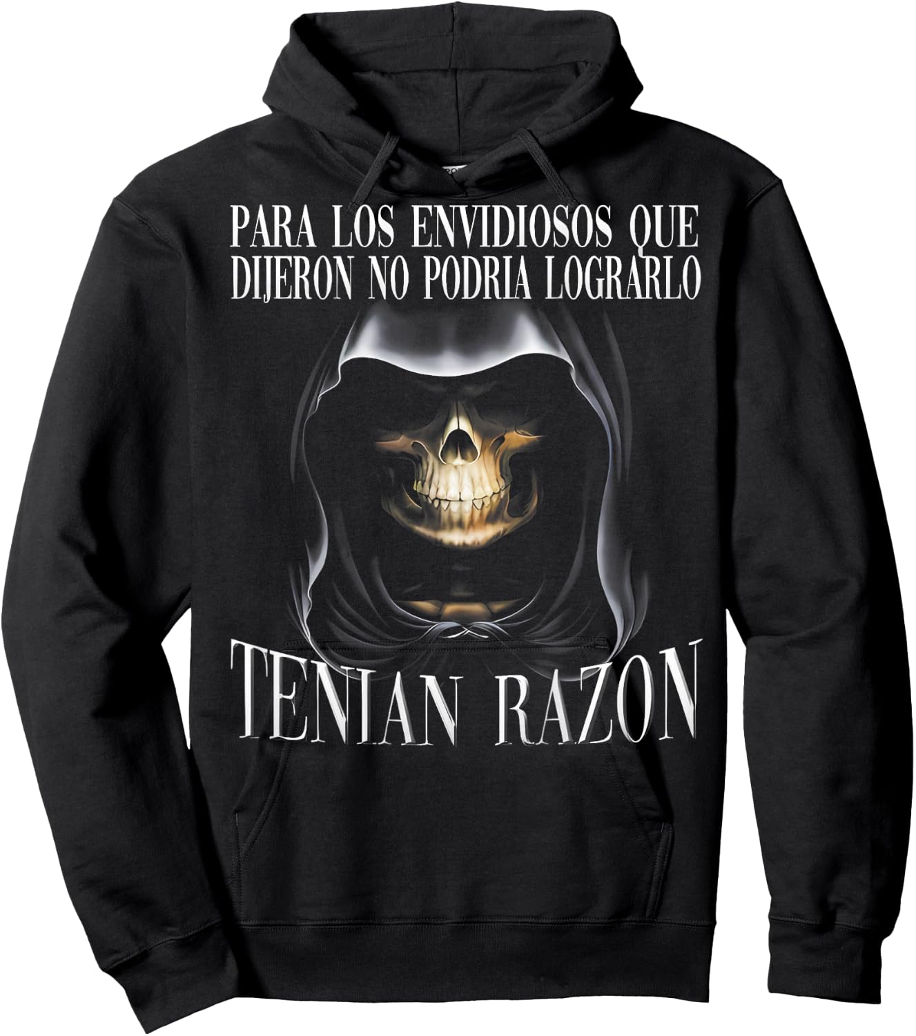 Para los envidiosos, Calacas Chidas Gym Con Frases Sarcastic Hoodie - Hoodie | Black