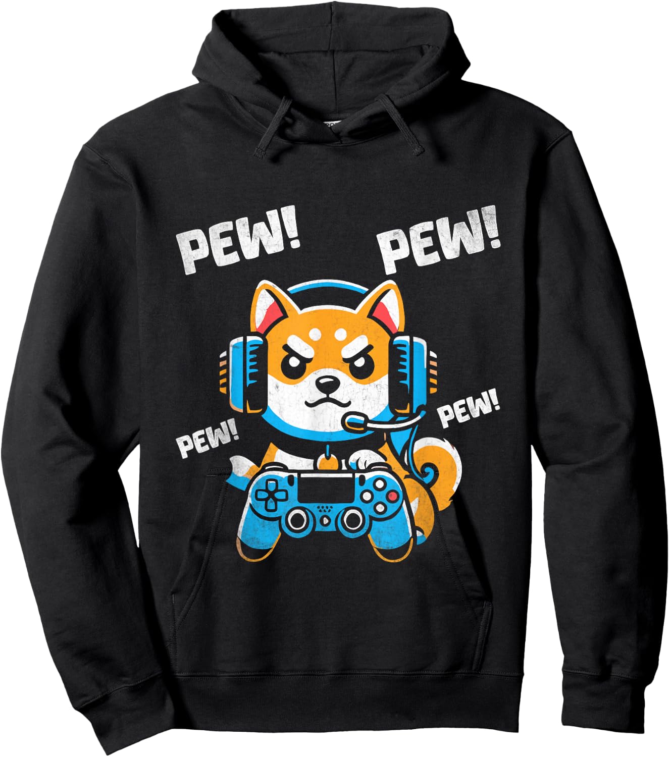 Video Gamer Shiba Inu Hoodie - Hoodie | Black