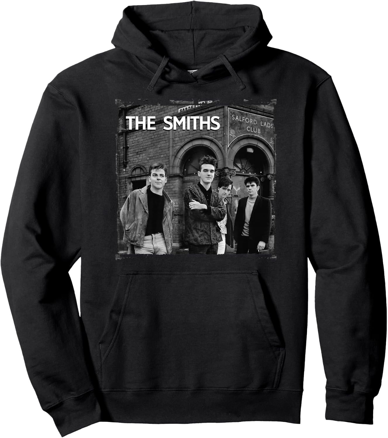 The Smiths Salford Lads Club Band Portrait by Stephen Wright Hoodie - Hoodie | Black