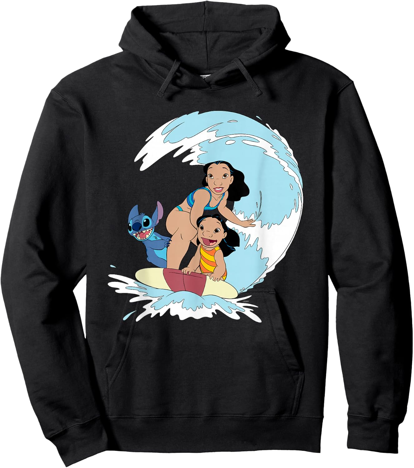 Disney Lilo and Stitch Nani Family Surf Sesh Hoodie - Hoodie | Black