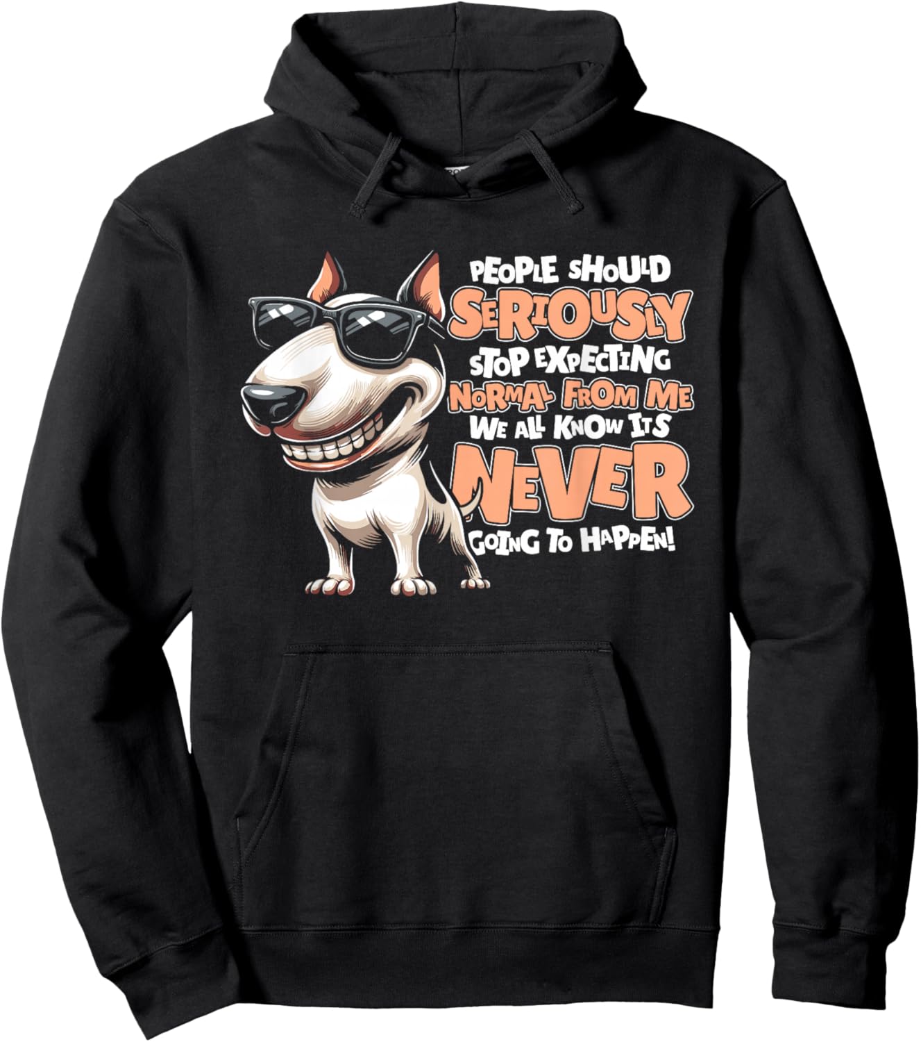 Dog Breed - Dog Four-Legged Bull Terrier Hoodie - Hoodie | Black