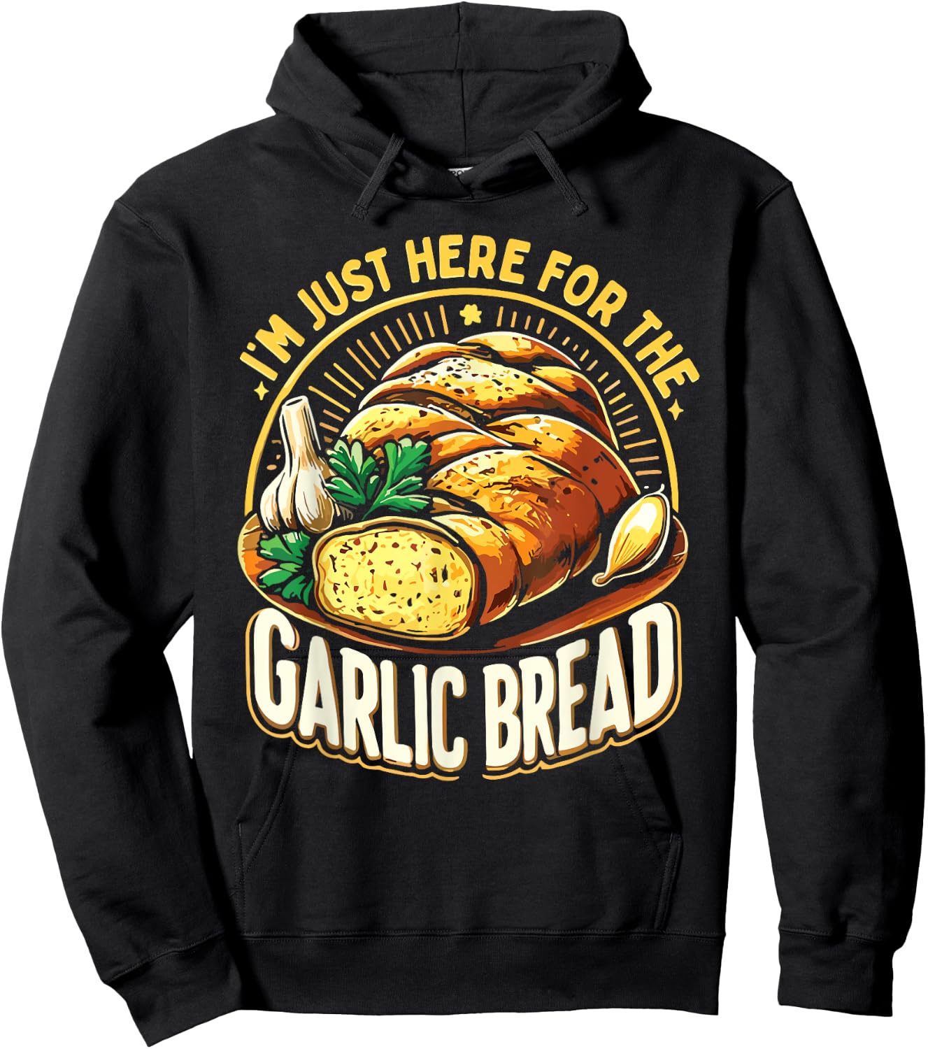 Garlic Bread Hoodie - Hoodie | Black