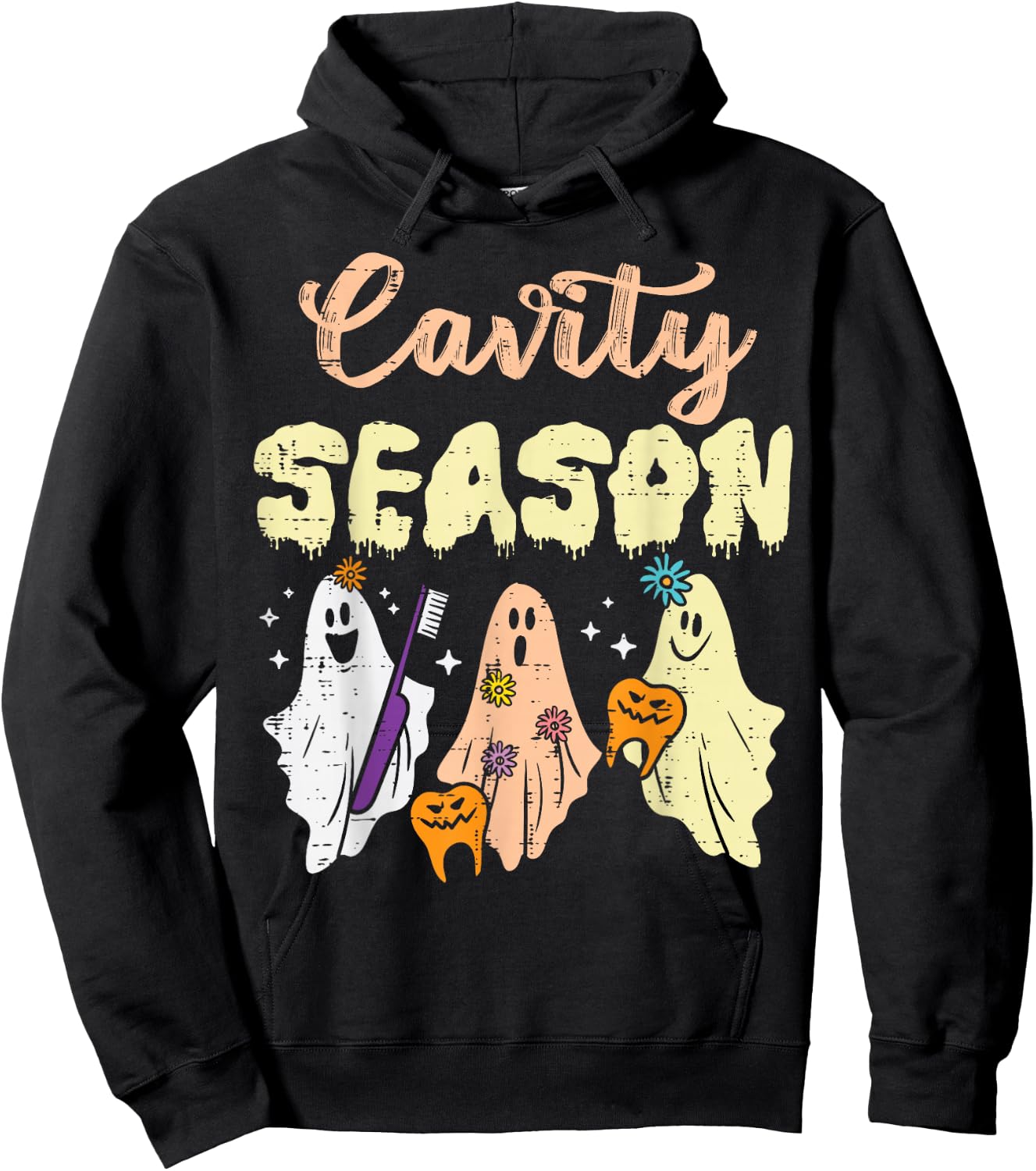Halloween Dentist Cavity Season Dental Costume Men Women Hoodie - Hoodie | Black