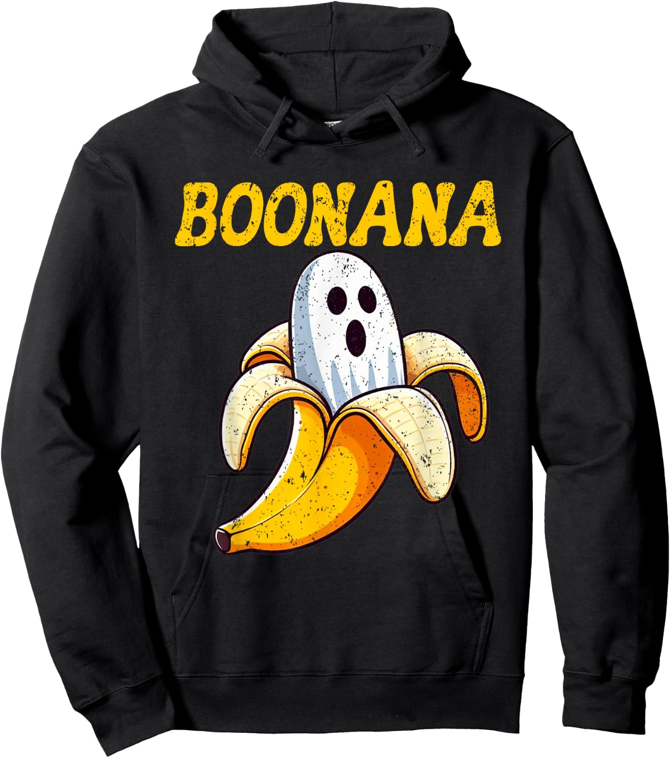 Boonana Cute Ghost Banana Halloween Costume Boys Girls Kids Hoodie - Hoodie | Black