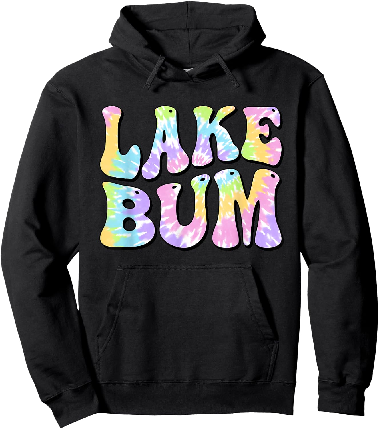Lake Bum Summer Fishing Boating Sailing Boat Women Girl Kids Hoodie - Hoodie | Black