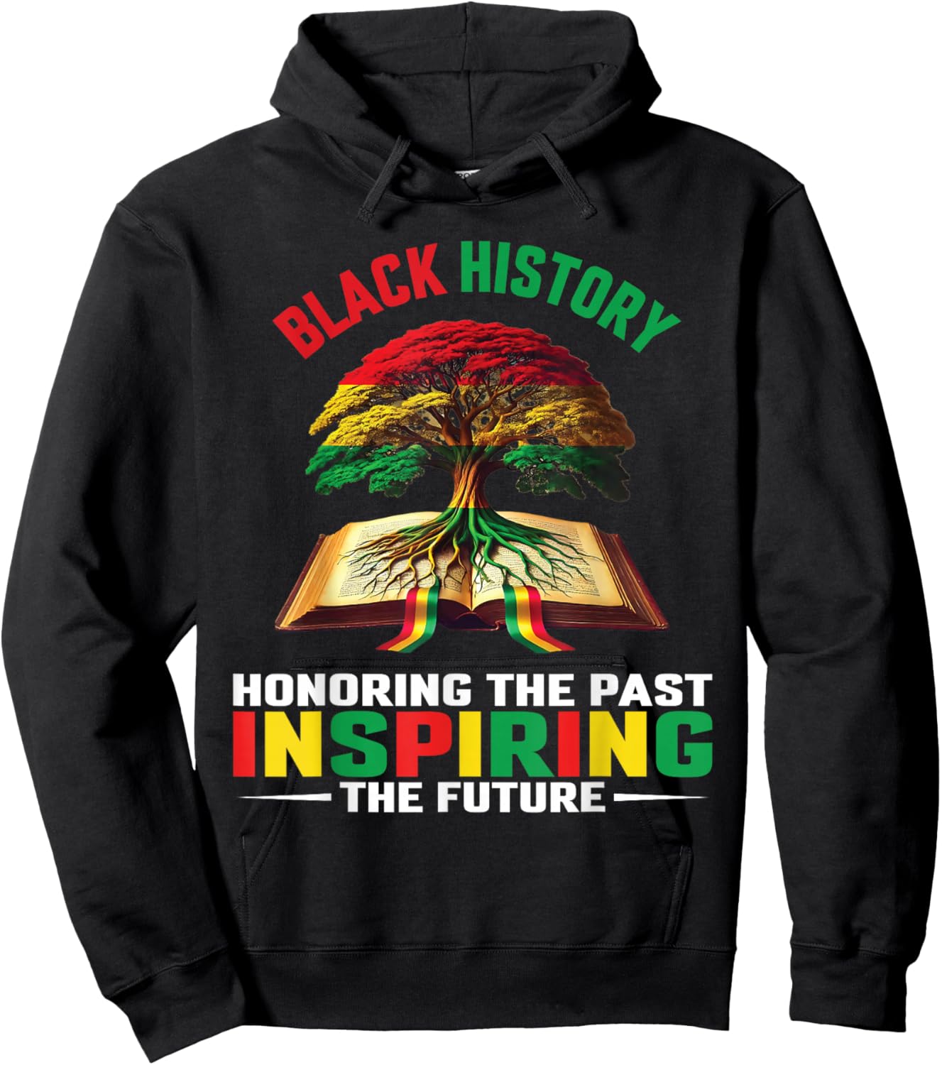 Honoring Past Inspiring Future Men Women Black History Month Hoodie - Hoodie | Black