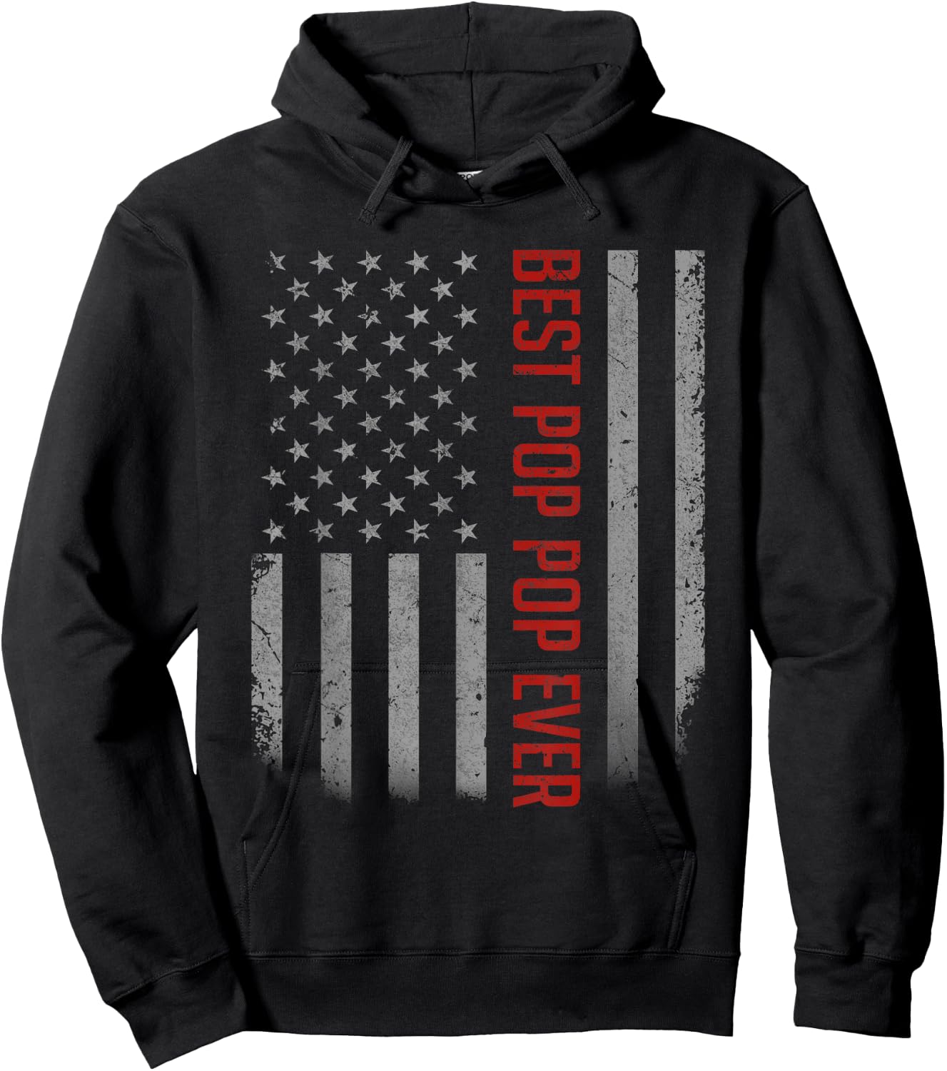 Best Pop Pop Ever American Flag Gifts For Father's day Hoodie - Hoodie | Black