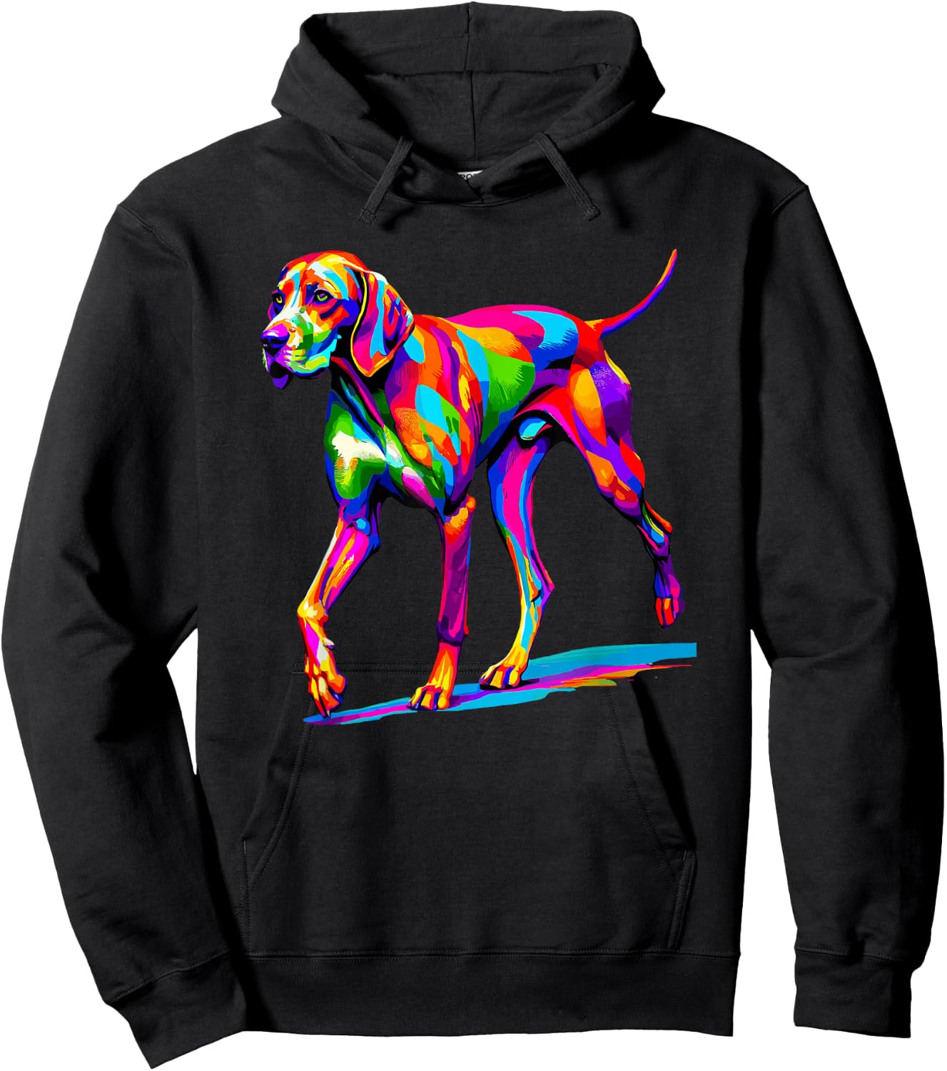 Colourful Pop Art English Pointer Hoodie - Hoodie | Black