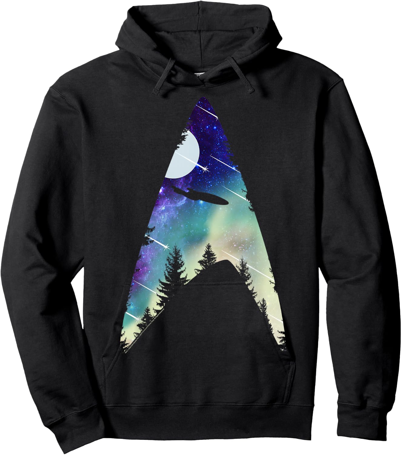 Star Trek: The Next Generation Starfleet Galactic Insignia Hoodie - Hoodie | Black