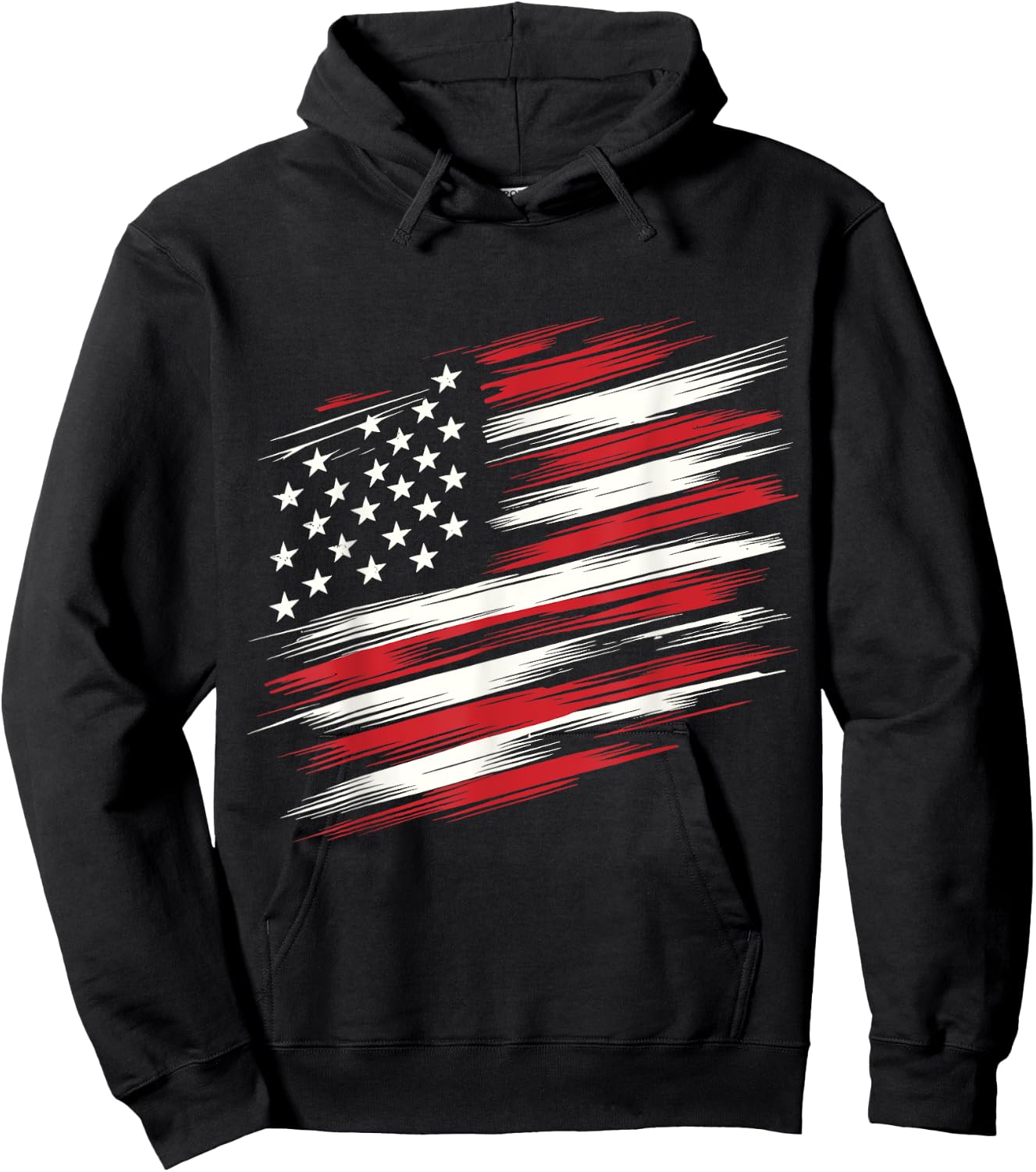 4th of july shirts fourth of july patriotic American Flag Girls Kids Men Hoodie - Hoodie | Black