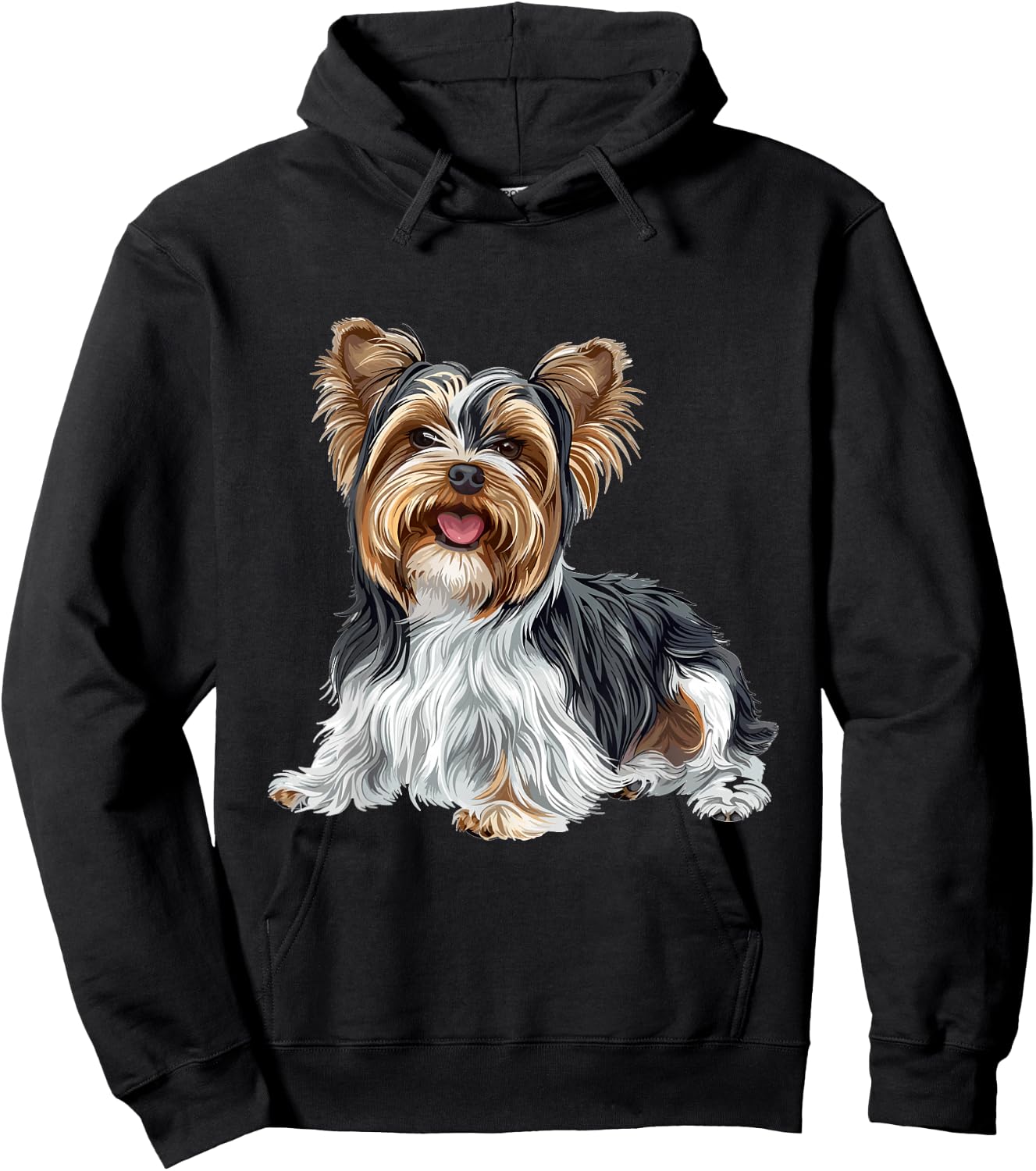 Biewer Terrier Dog Breed Graphic Hoodie - Hoodie | Black