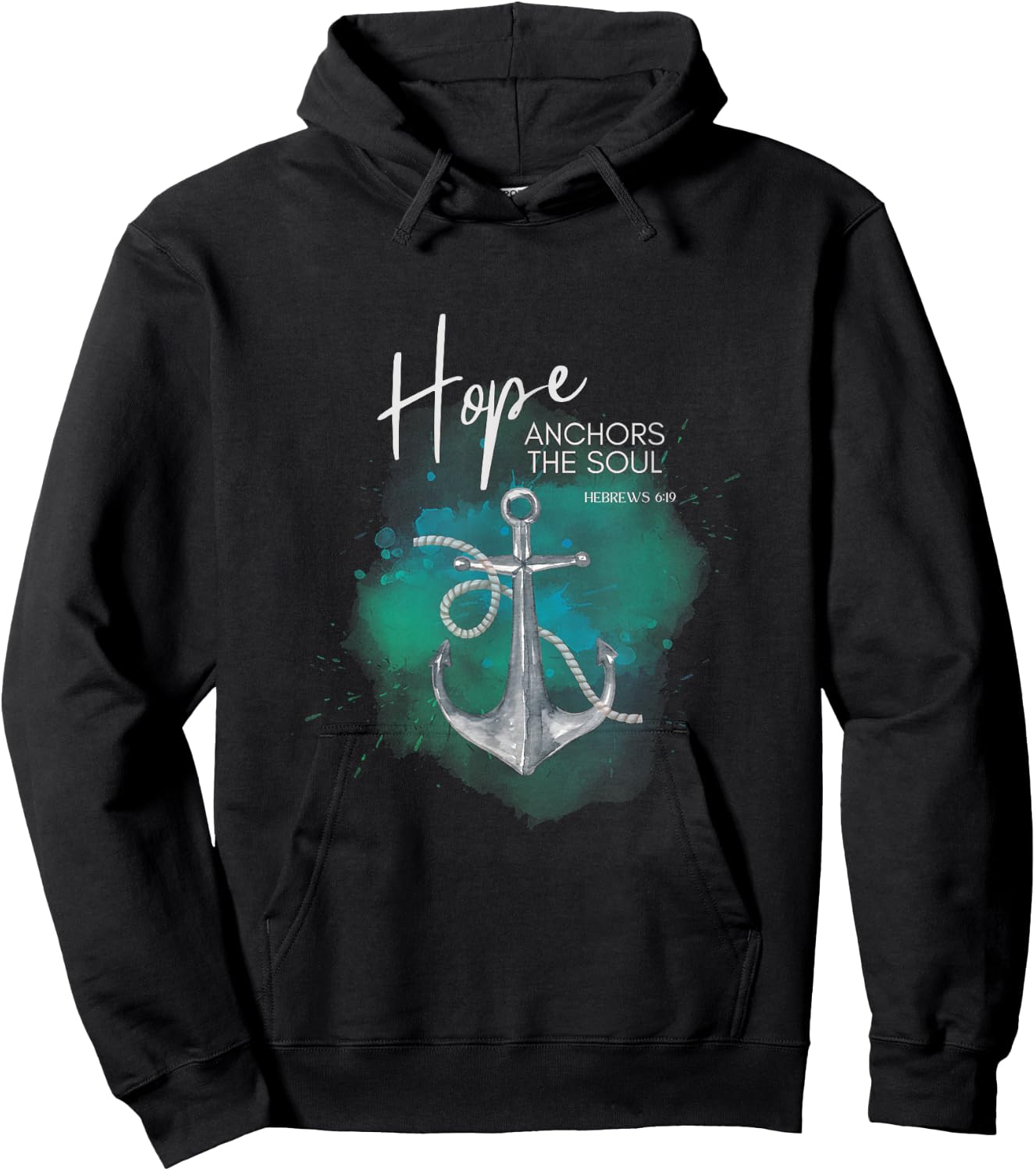 FaithThreads -Adult Bible Religious , Black, Small, Short Sleeve, , Modern, Contemporary Design, Inspirational Wear Hoodie - Hoodie | Black