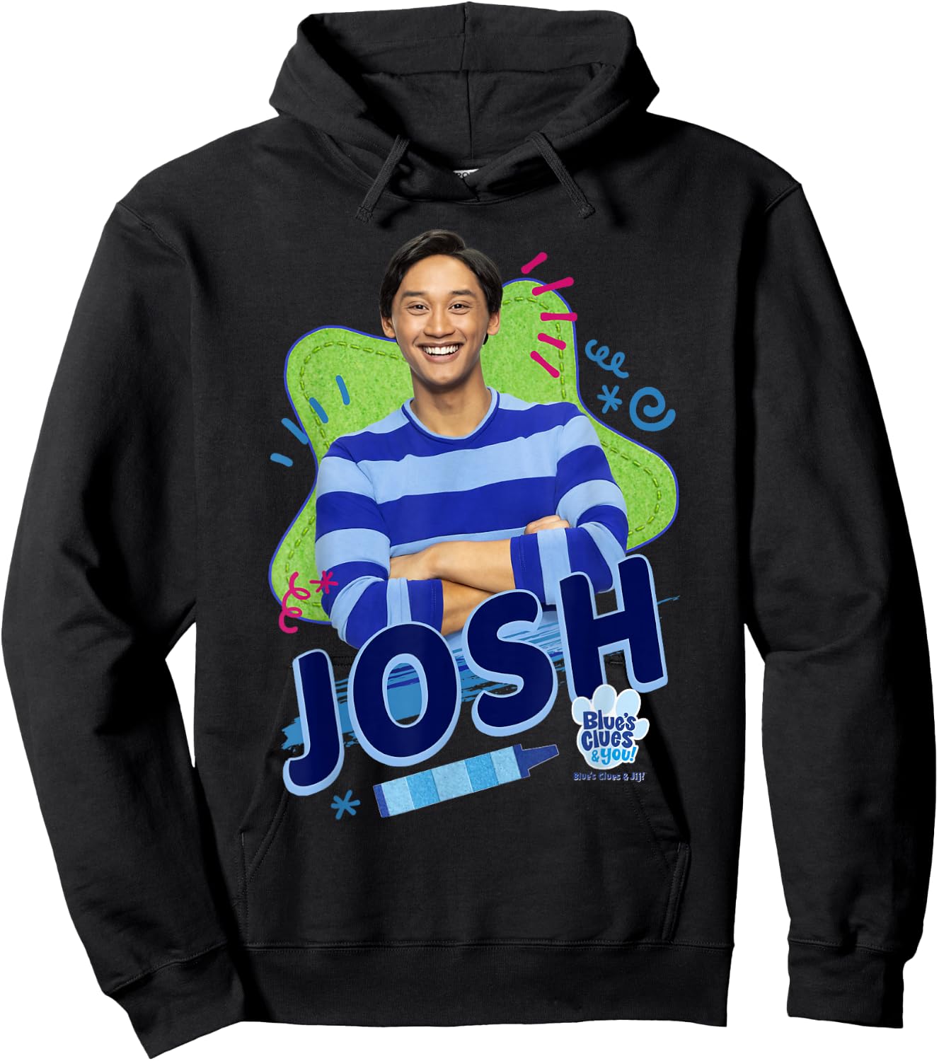Blue's Clues & You Josh Portrait Hoodie - Hoodie | Black