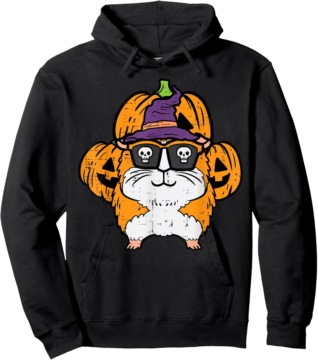 Halloween Guinea Pig Cavy Costume Boys Girls Kids Women Men Hoodie - Hoodie | Black
