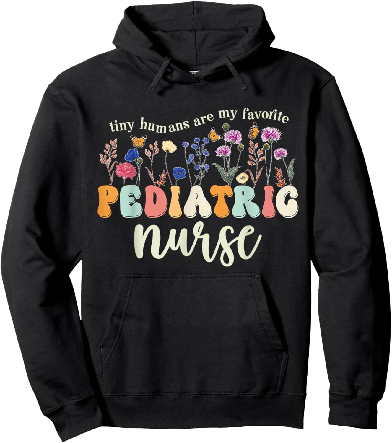 Funny Pediatric Nurse Practitioner Cute Pediatric Nursing Hoodie - Hoodie | Black