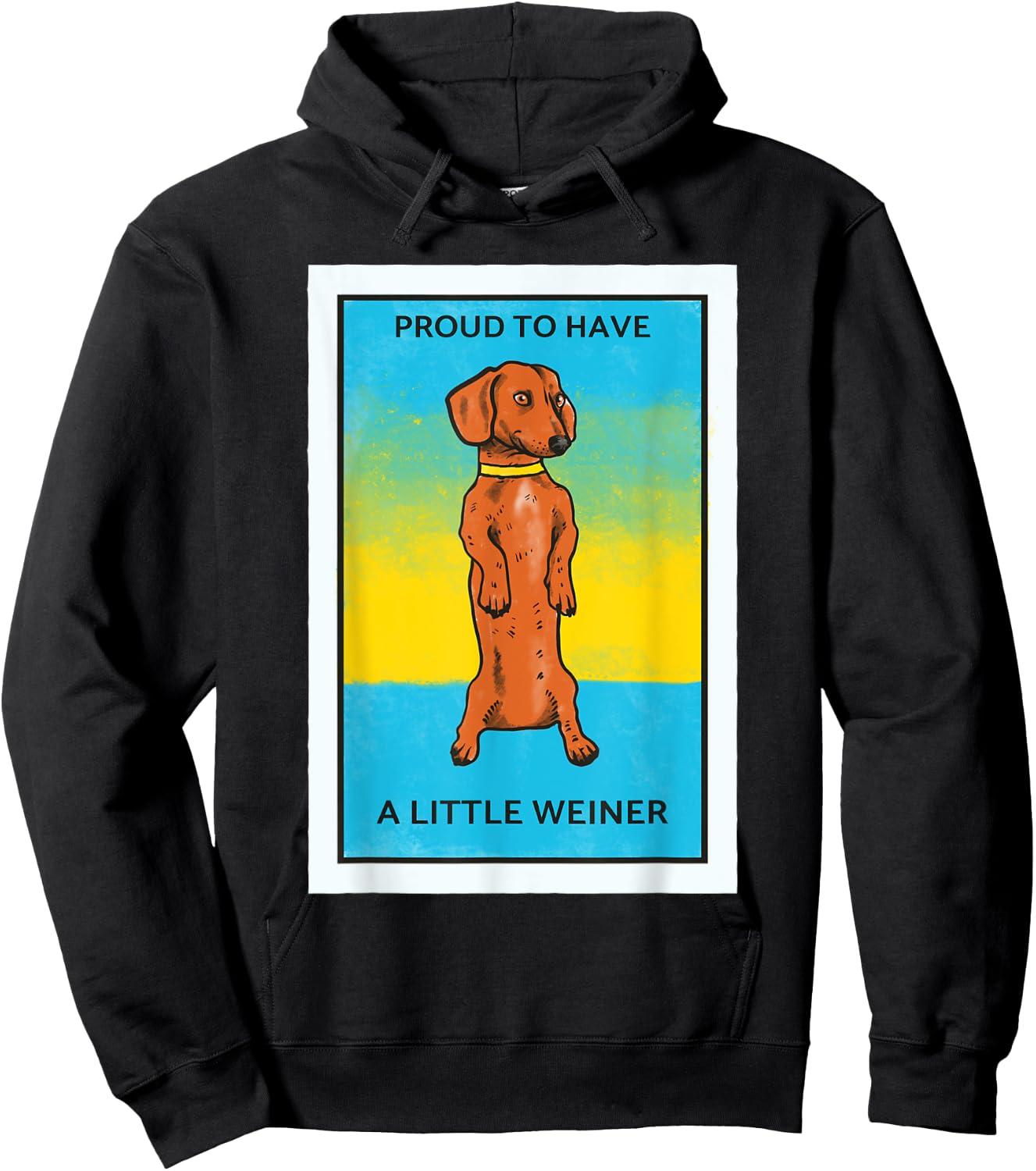 Proud To Have A Little Weiner Funny Dachshund Sausage Dog Women Hoodie - Hoodie | Black