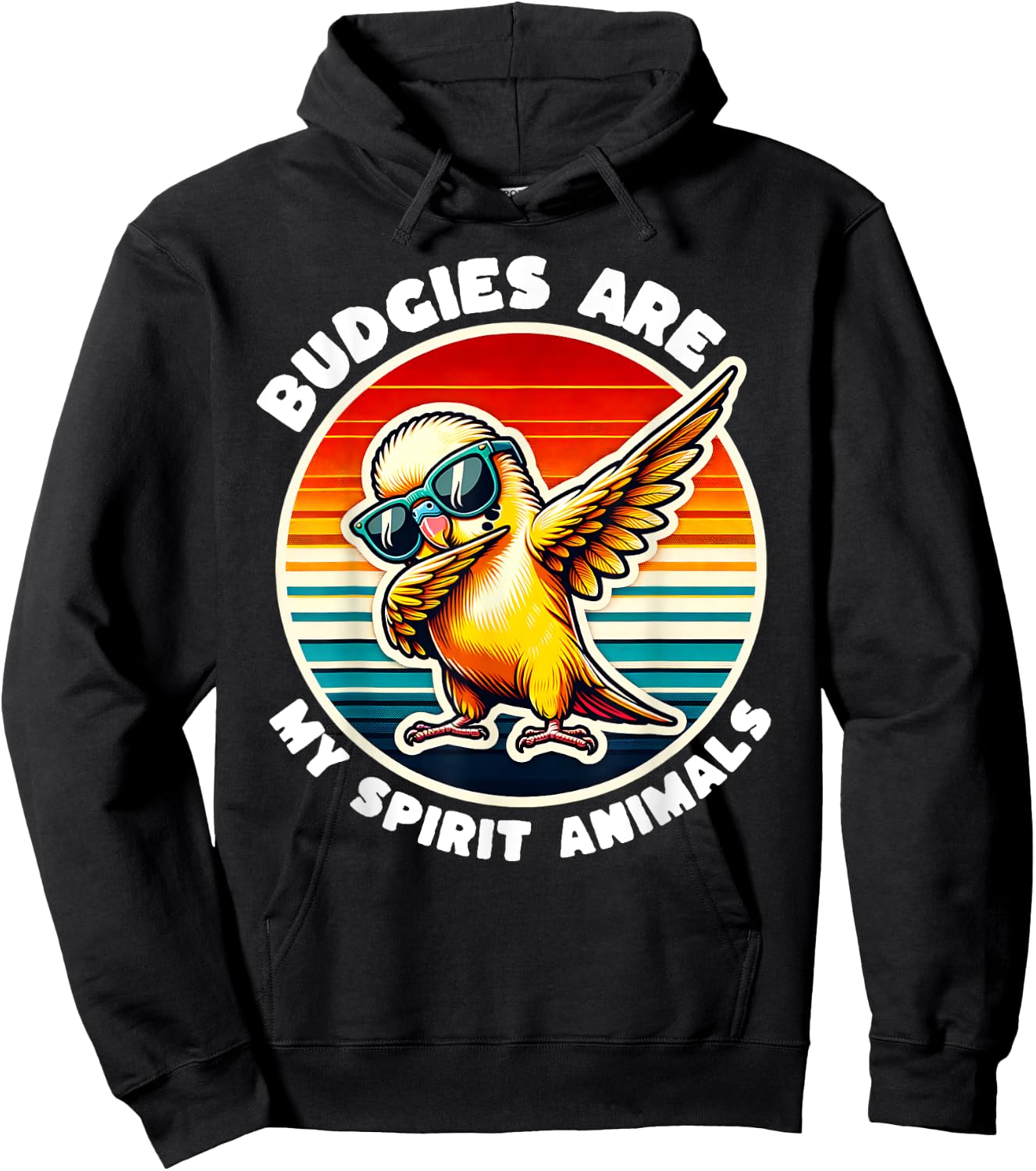Funny Budgie Budgerigar Animal Budgie Budgerigar Hoodie - Hoodie | Black