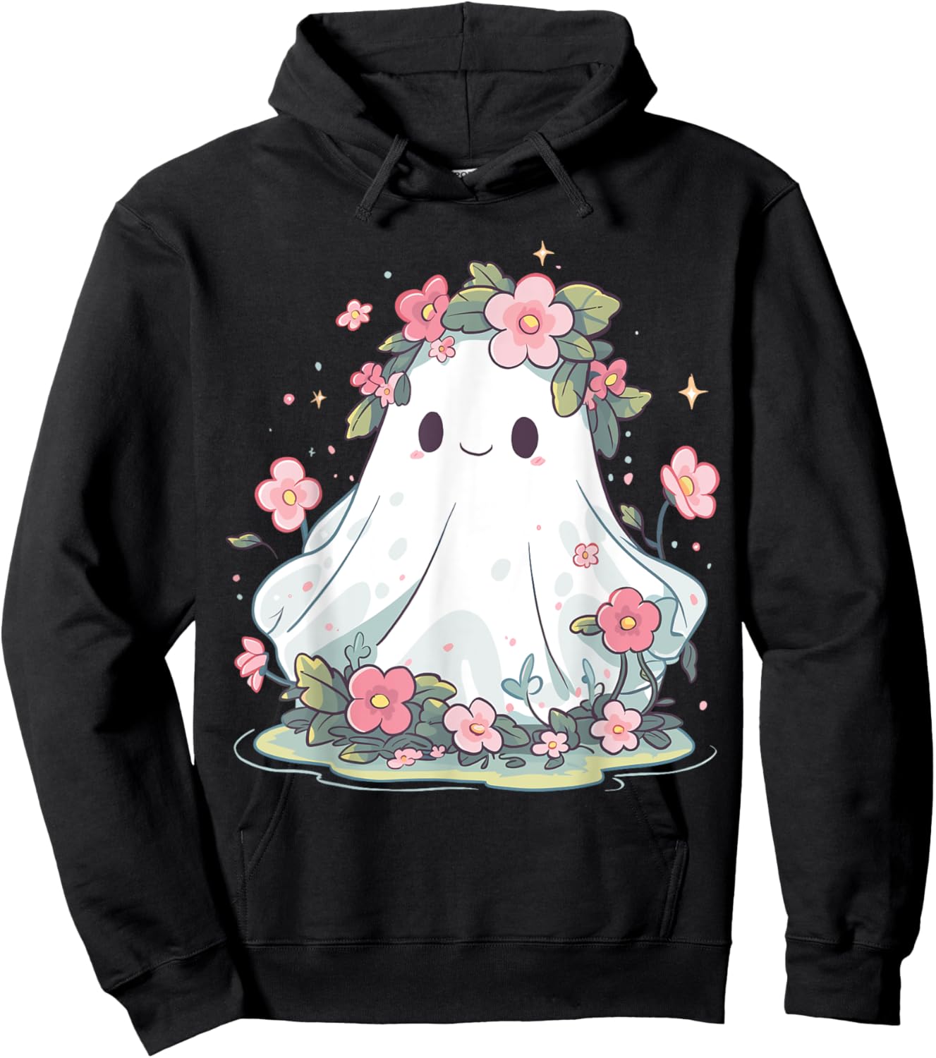 Halloween Ghost Flower Costume Women Girls Halloween Hoodie - Hoodie | Black
