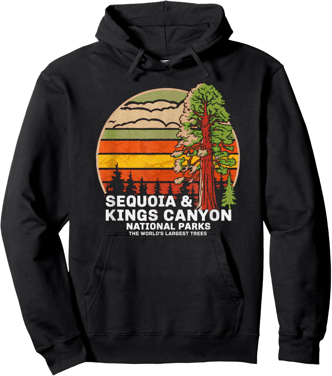 Sequoia Kings Canyon National Parks Hoodie - Hoodie | Black